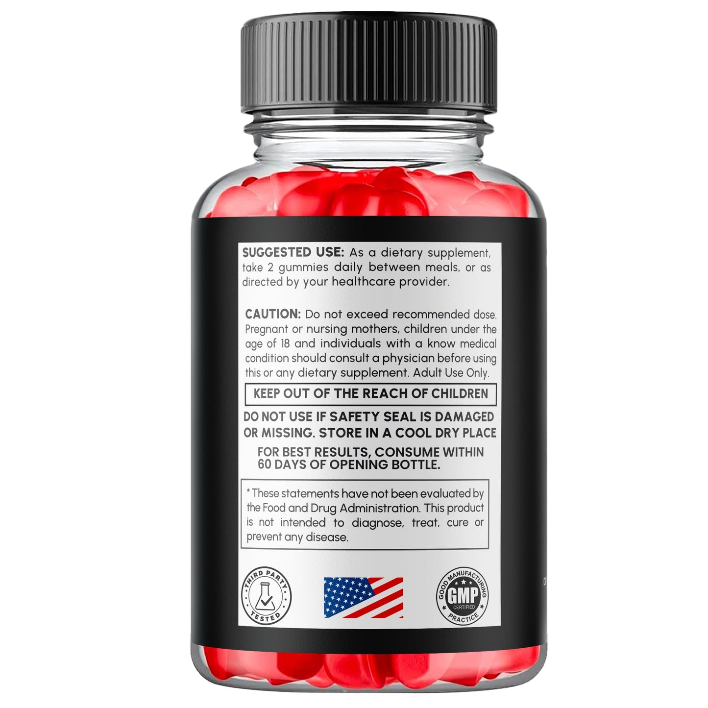 Flex University Horse Boost Gummies for Men Chewable, 180 Count