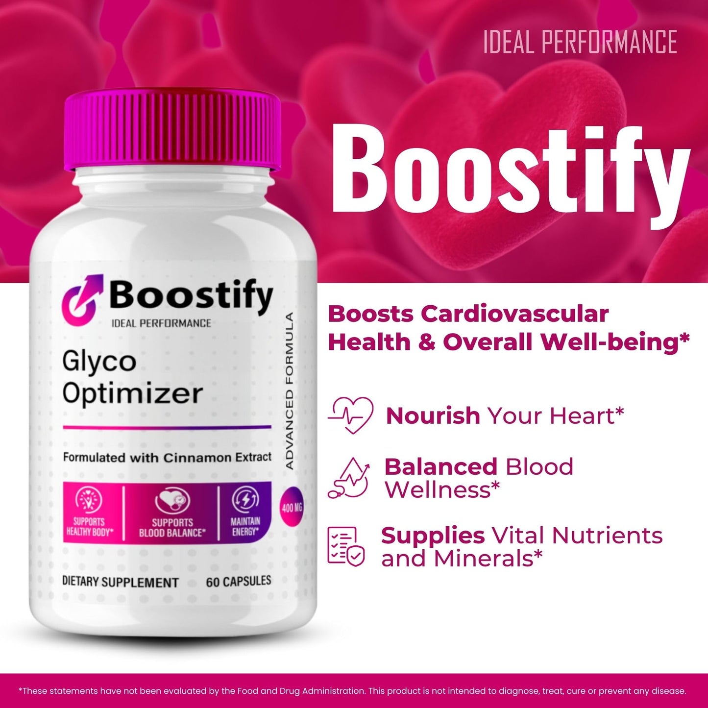 IDEAL PERFORMANCE Boostify Blood Support Capsules, 60 Count