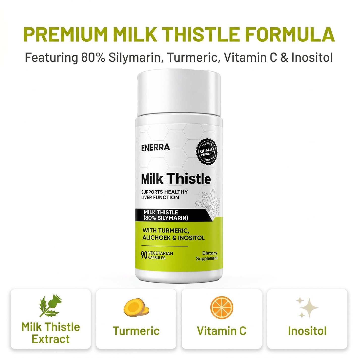 MCArthur Enerra Milk Thistle Capsules, 90 Capsules