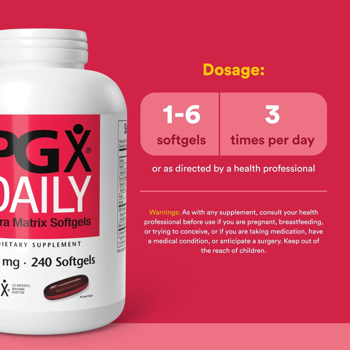 Natural Factors PGX Daily Ultra Matrix, Weight Management Support with MCT Oil Softgel 240