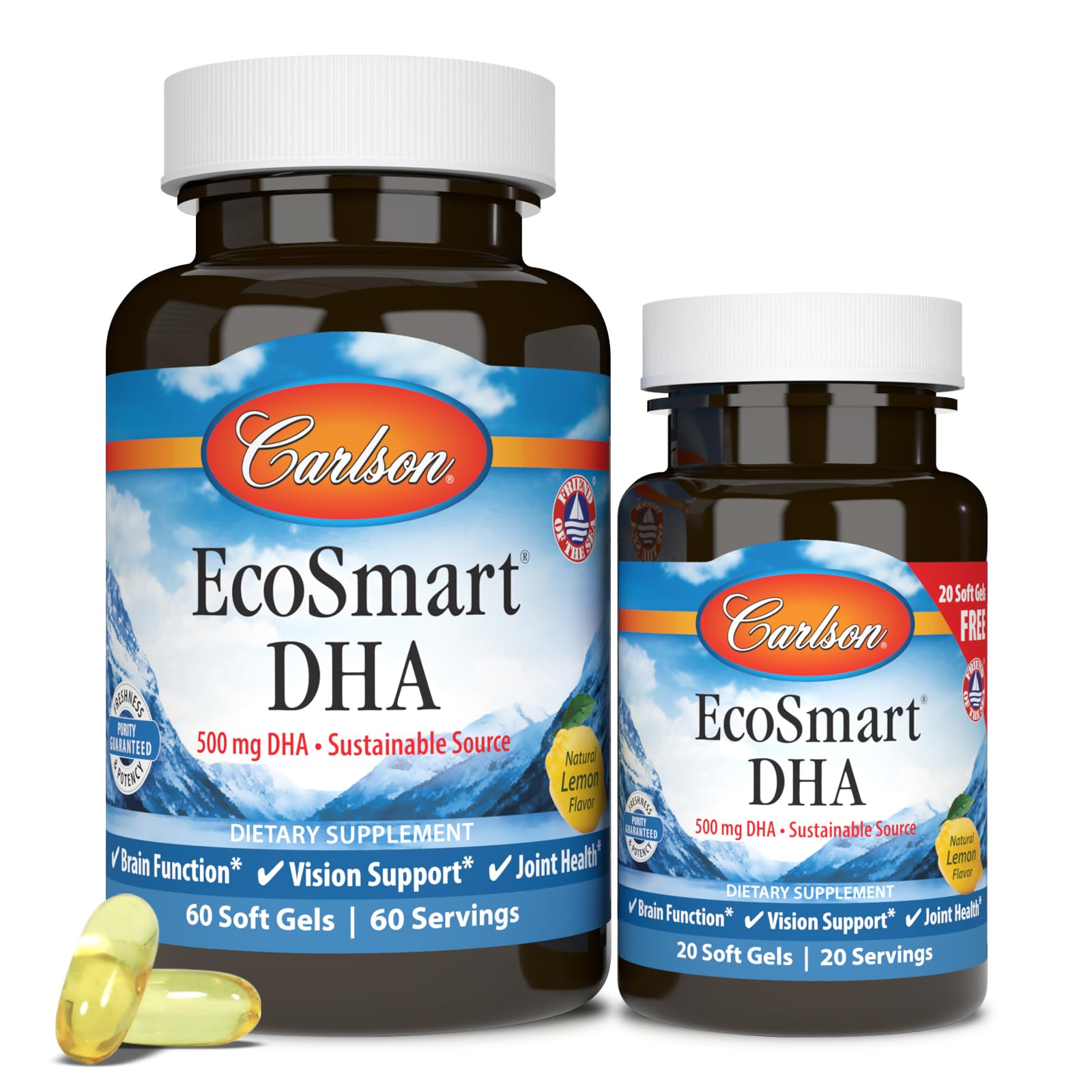 Carlson EcoSmart DHA Softgels 80 Count