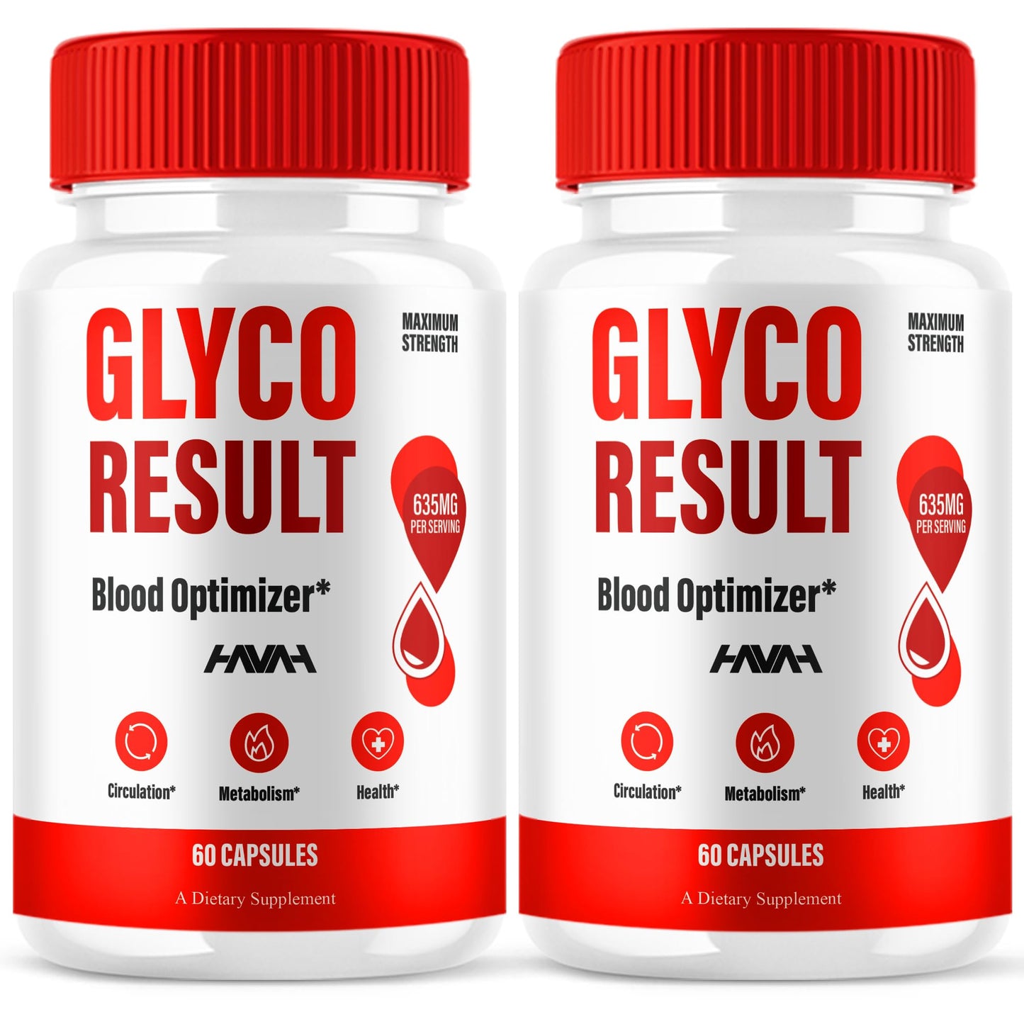 Havah Glyco Result Blood Optimizer & Overall Health, 120 Capsules