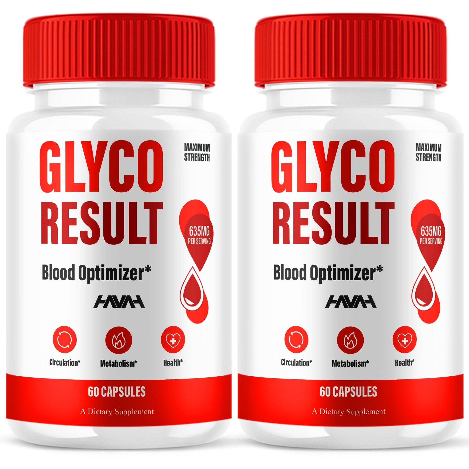 Havah Glyco Result Blood Optimizer & Overall Health, 120 Capsules