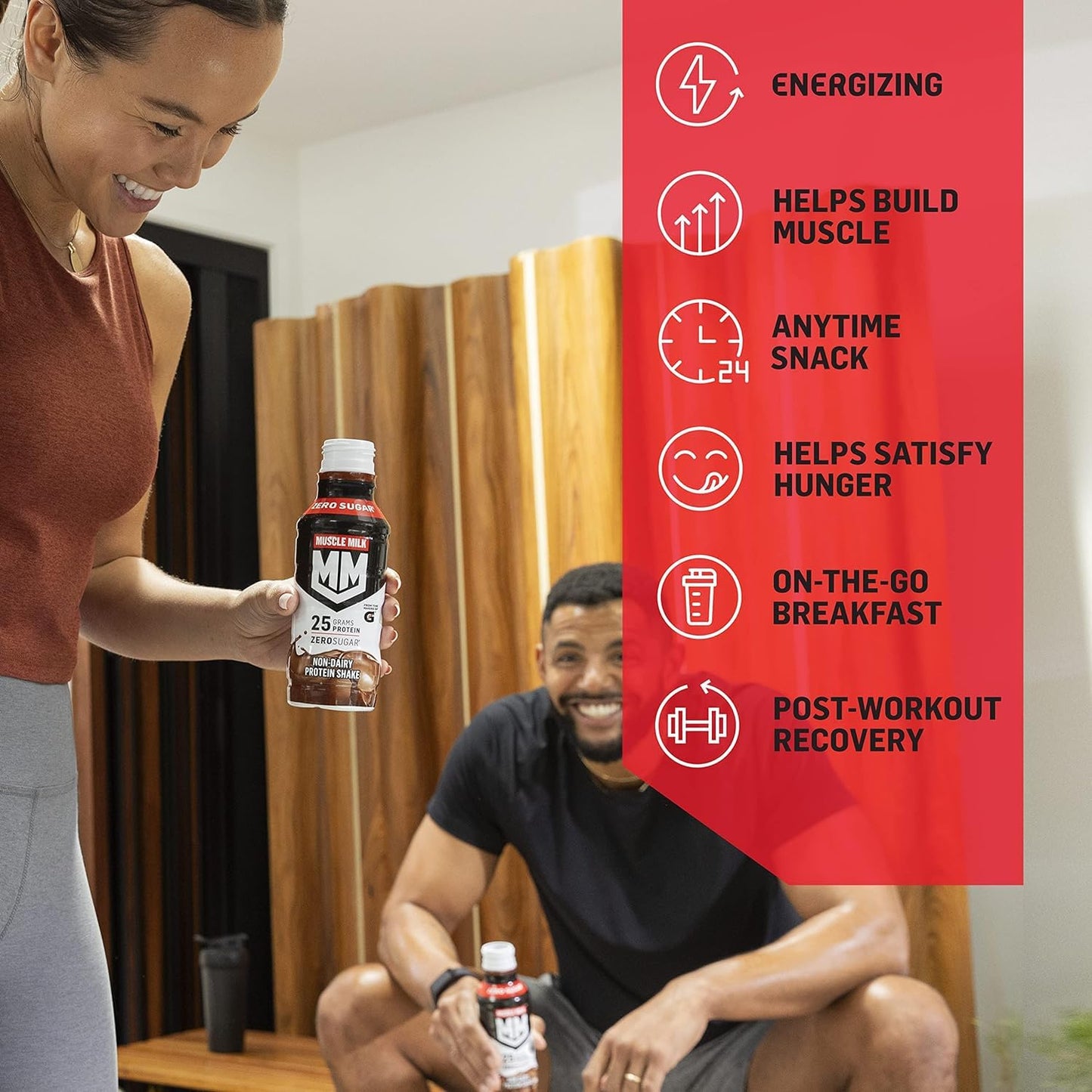 Muscle Milk Genuine Protein Shake and Protein Powder Bundle, Chocolate, 12 Pack
