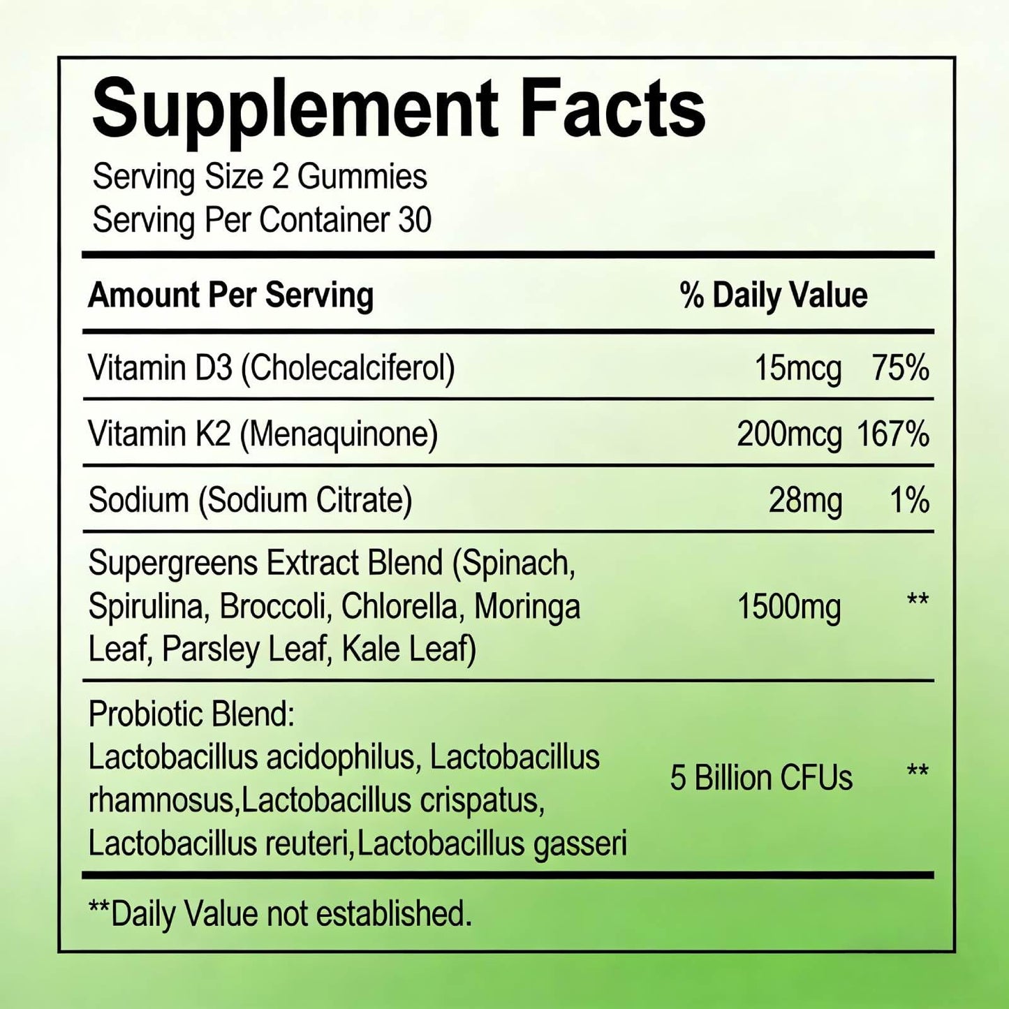 LWLQCZJ Super Veggie Gummies Gummy 60 Count
