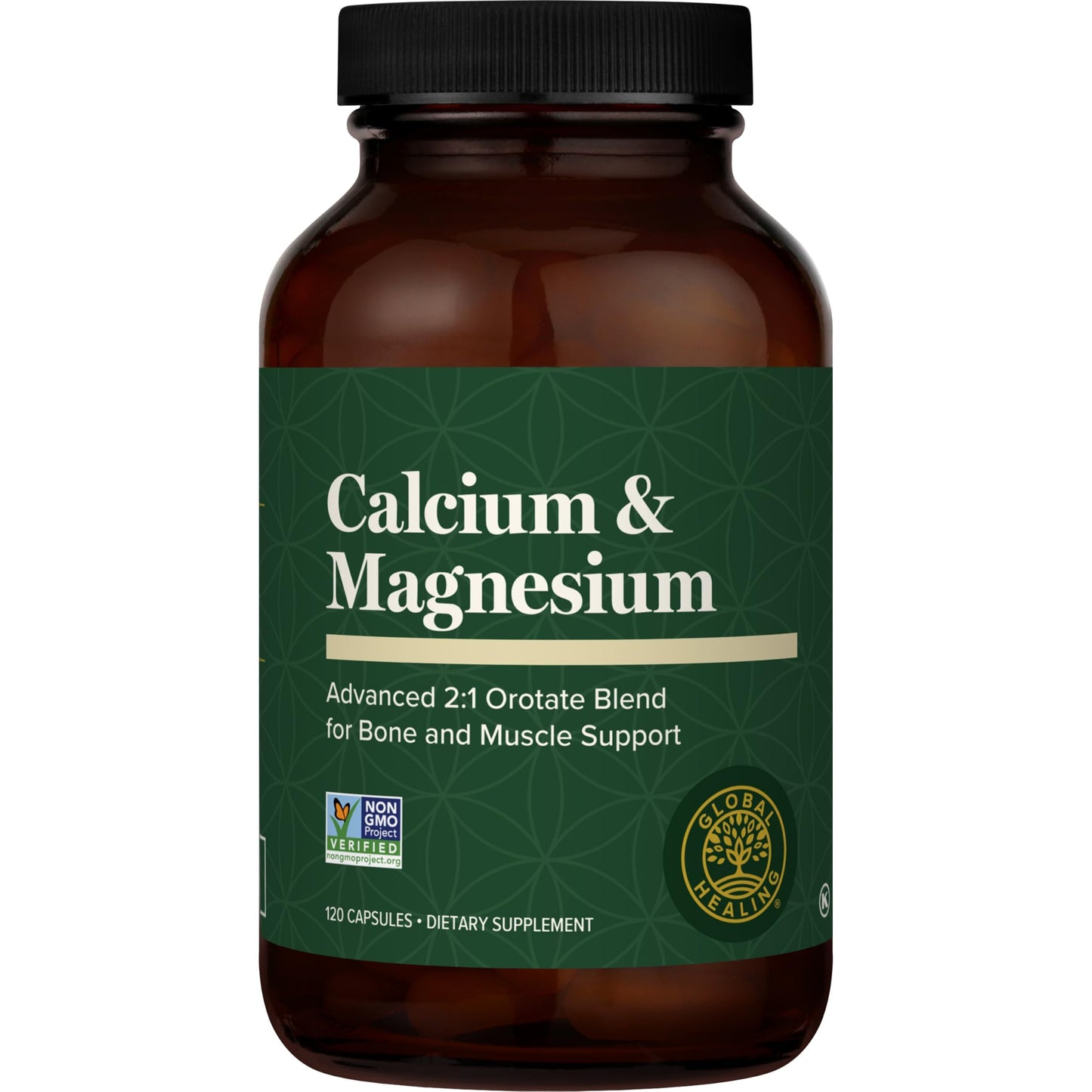Global Healing Center Calcium and Magnesium Orotate Capsules, 90 Count