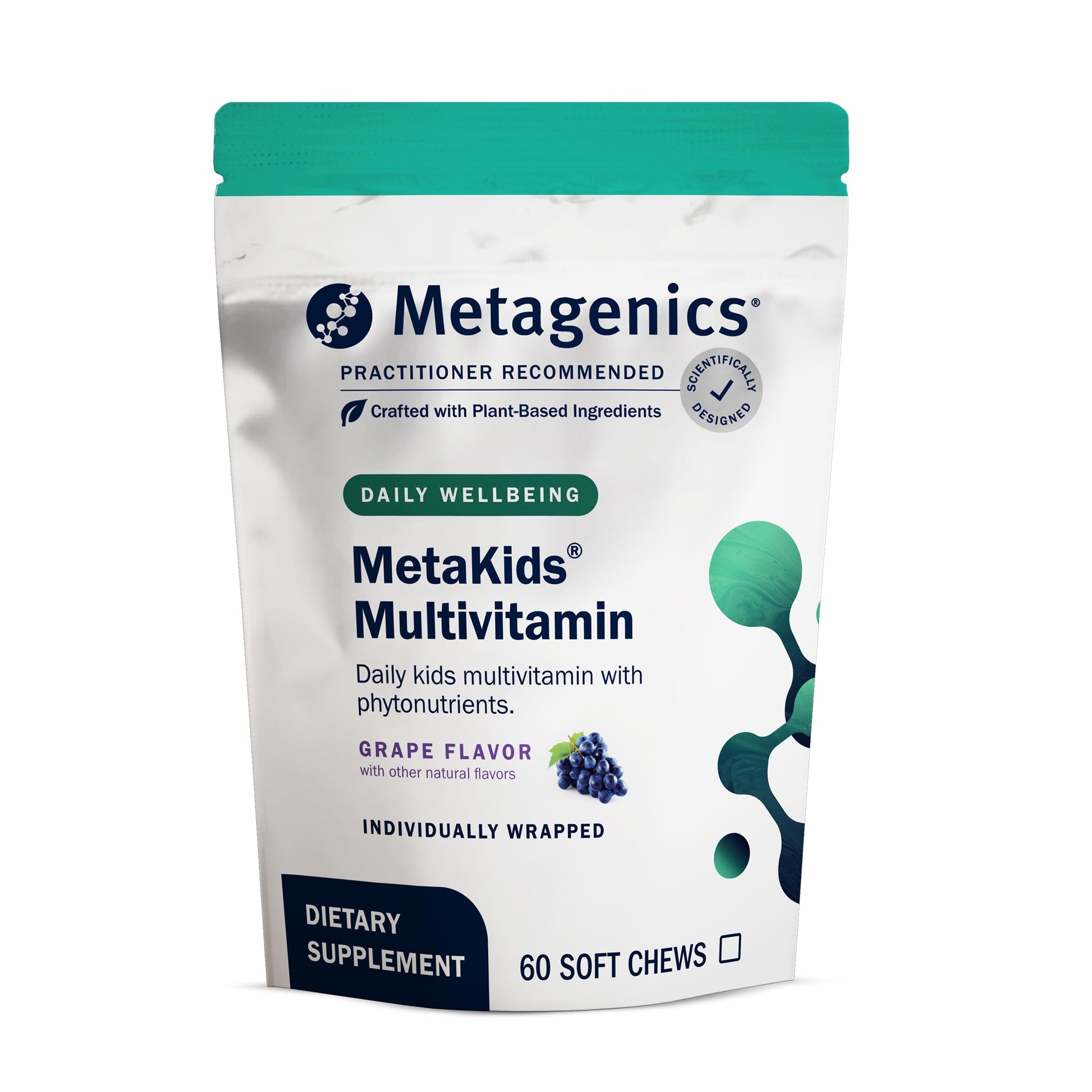 Metagenics MetaKids Multivitamin Chewables, 60 Count
