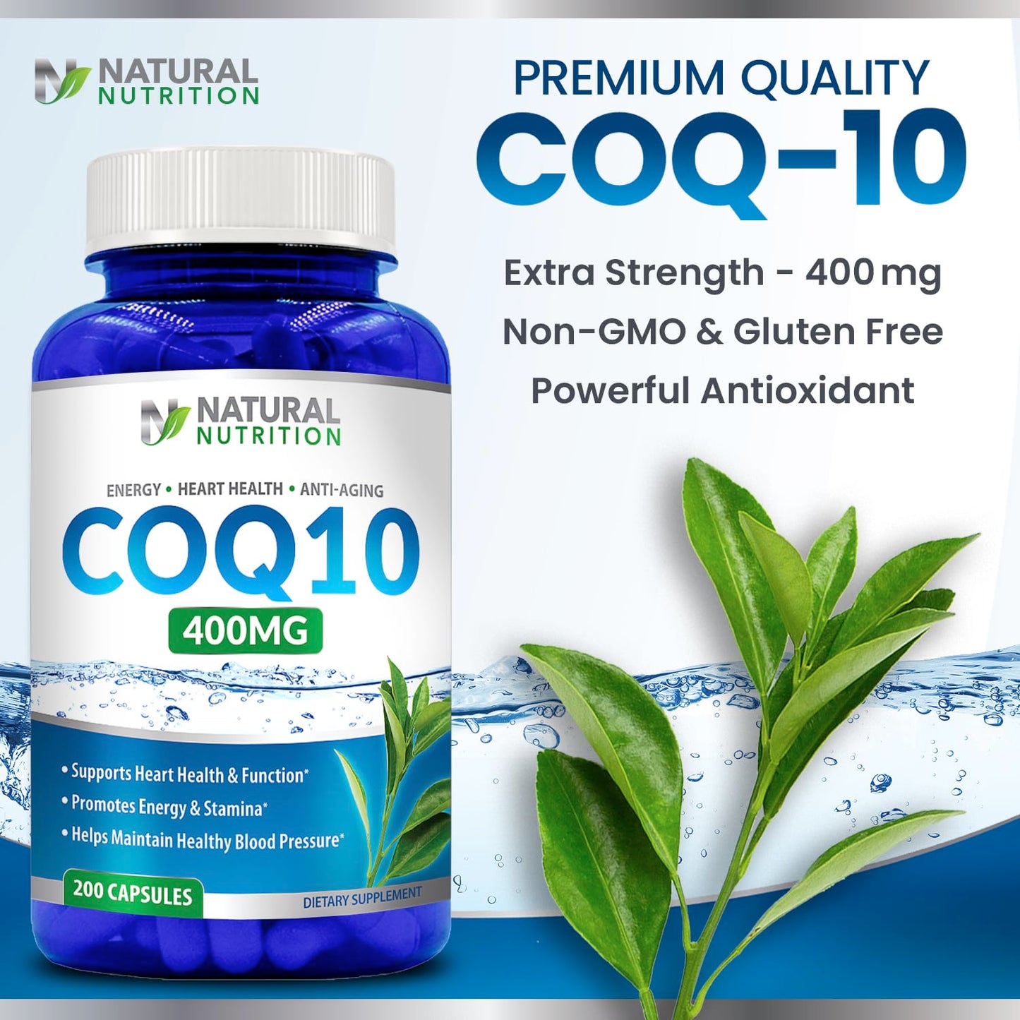 Generic CoQ10 400mg Capsule, 200 Capsules