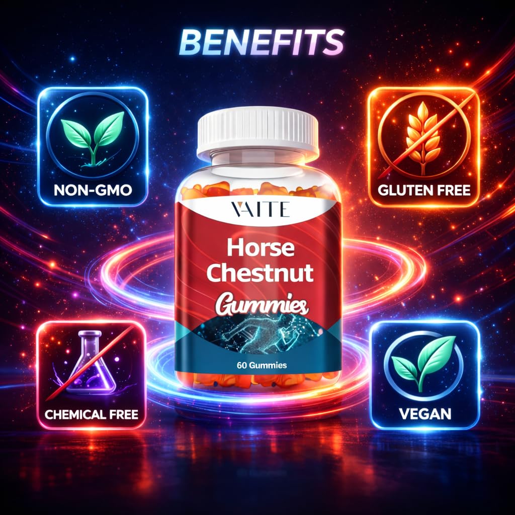 VAITE Horse Chestnut Extract Supplement Gummy 60 Count