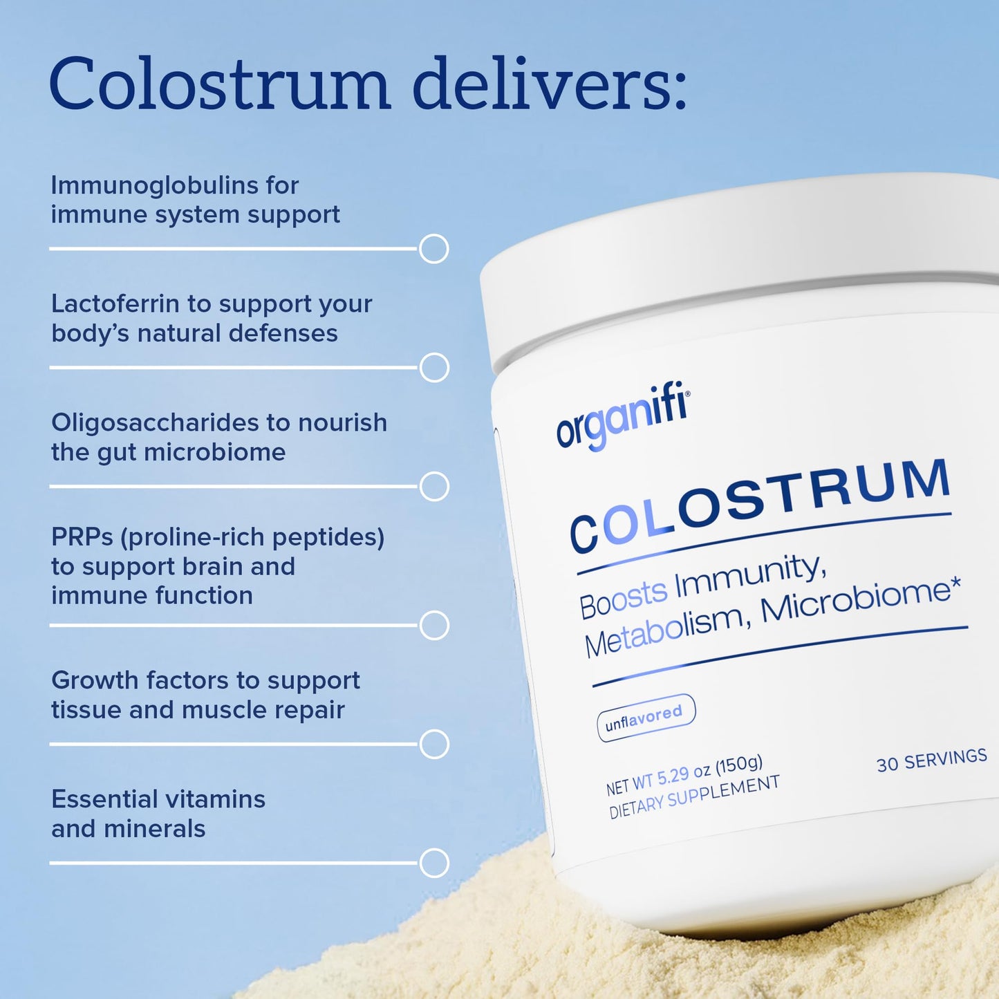 Organifi Bovine Colostrum Powder 5.29 Ounce