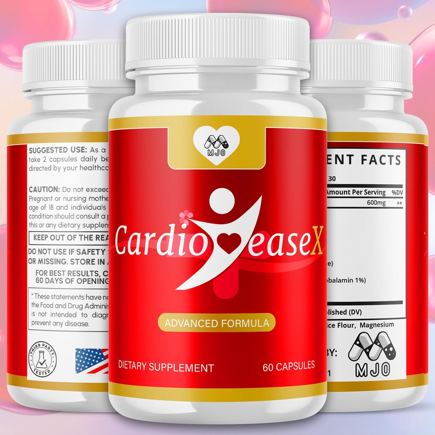 MJO CardioEase X Capsules 60 Count