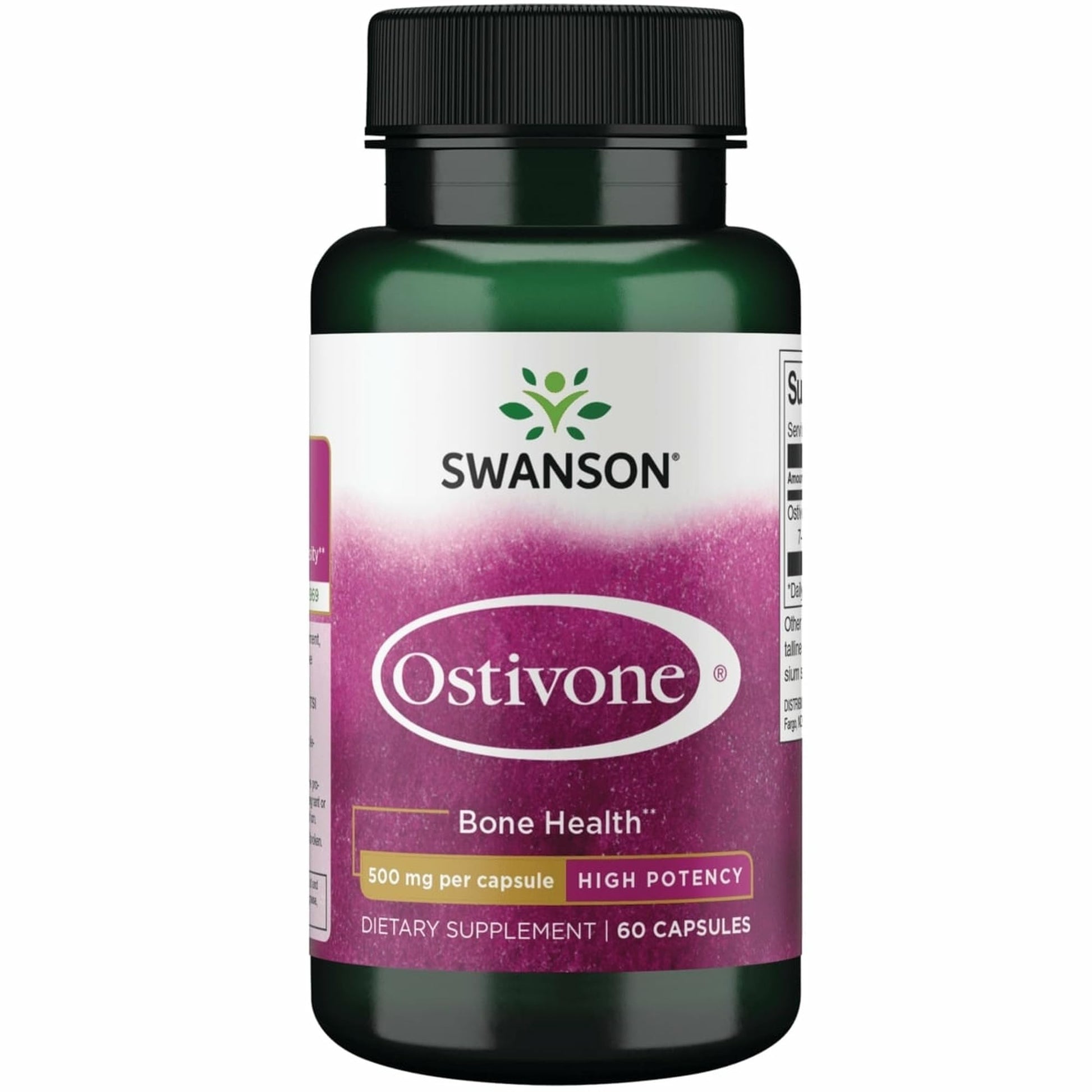 Swanson Ostivone High Potency 500 Milligrams 60 Capsules