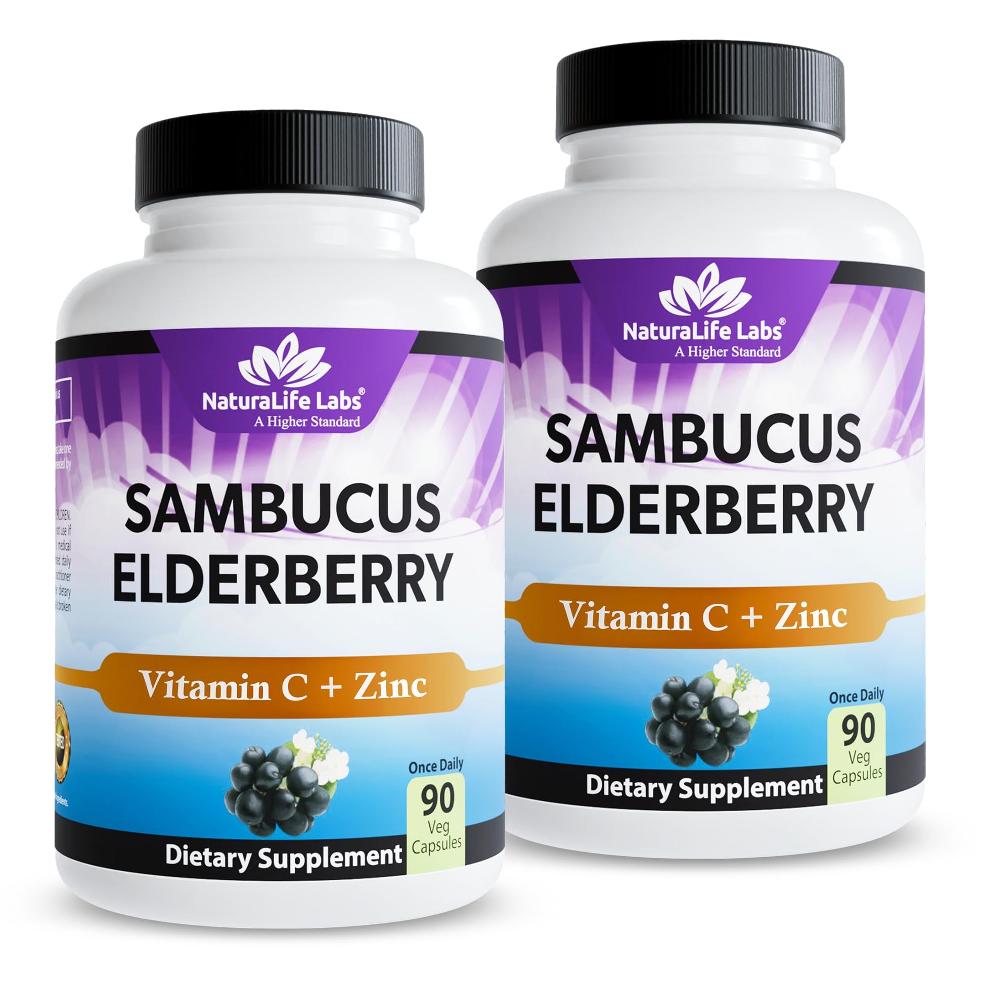 NaturaLife Labs Sambucus Elderberry 180 Capsules