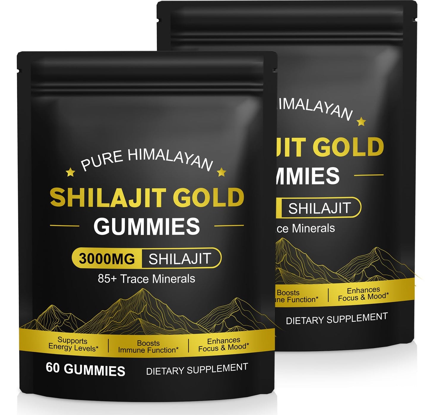 IRSRDOQU Shilajit Gummies Gummy 120 Count