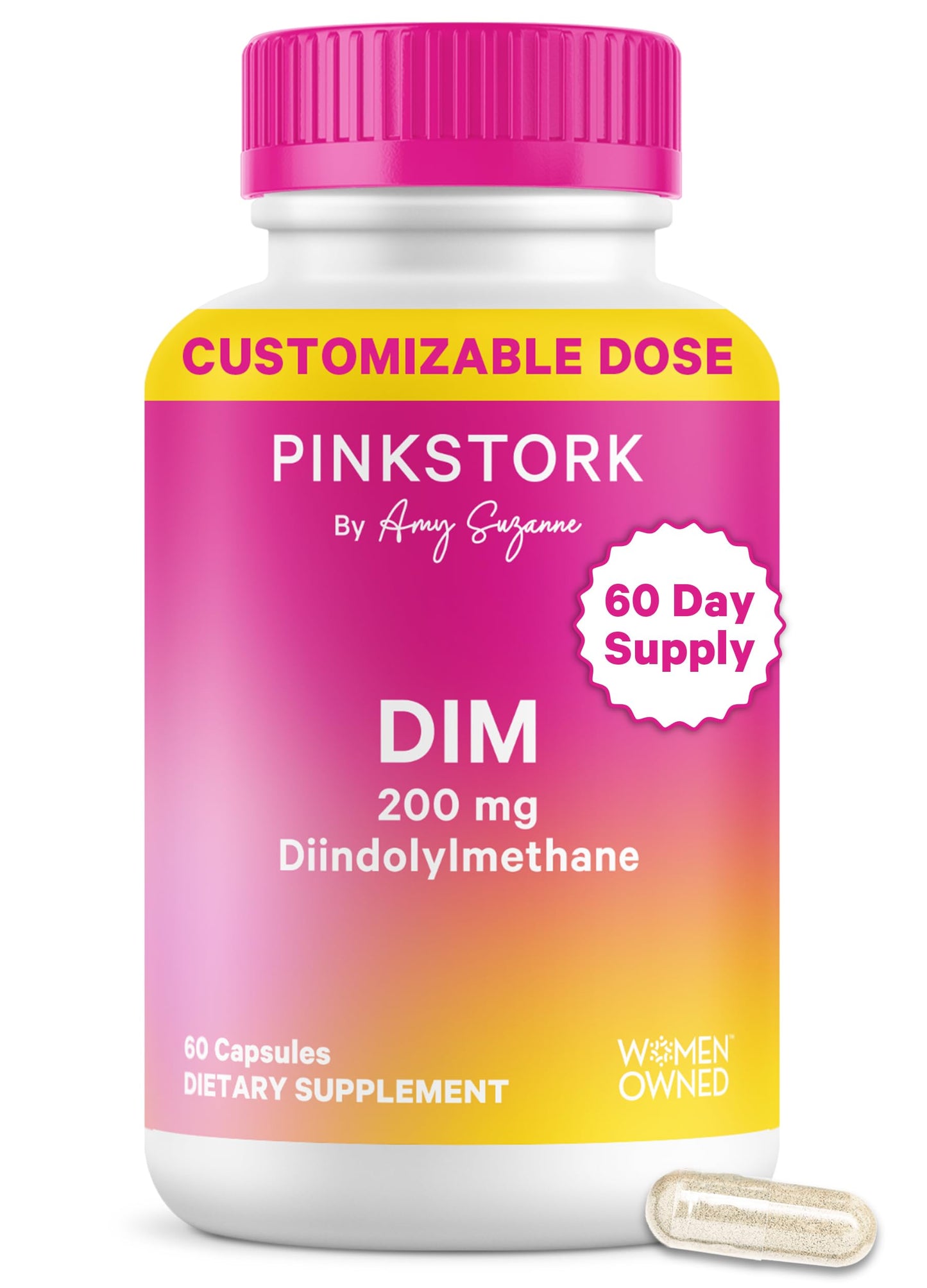 Pink Stork DIM Supplement for Women Capsule 60 Count