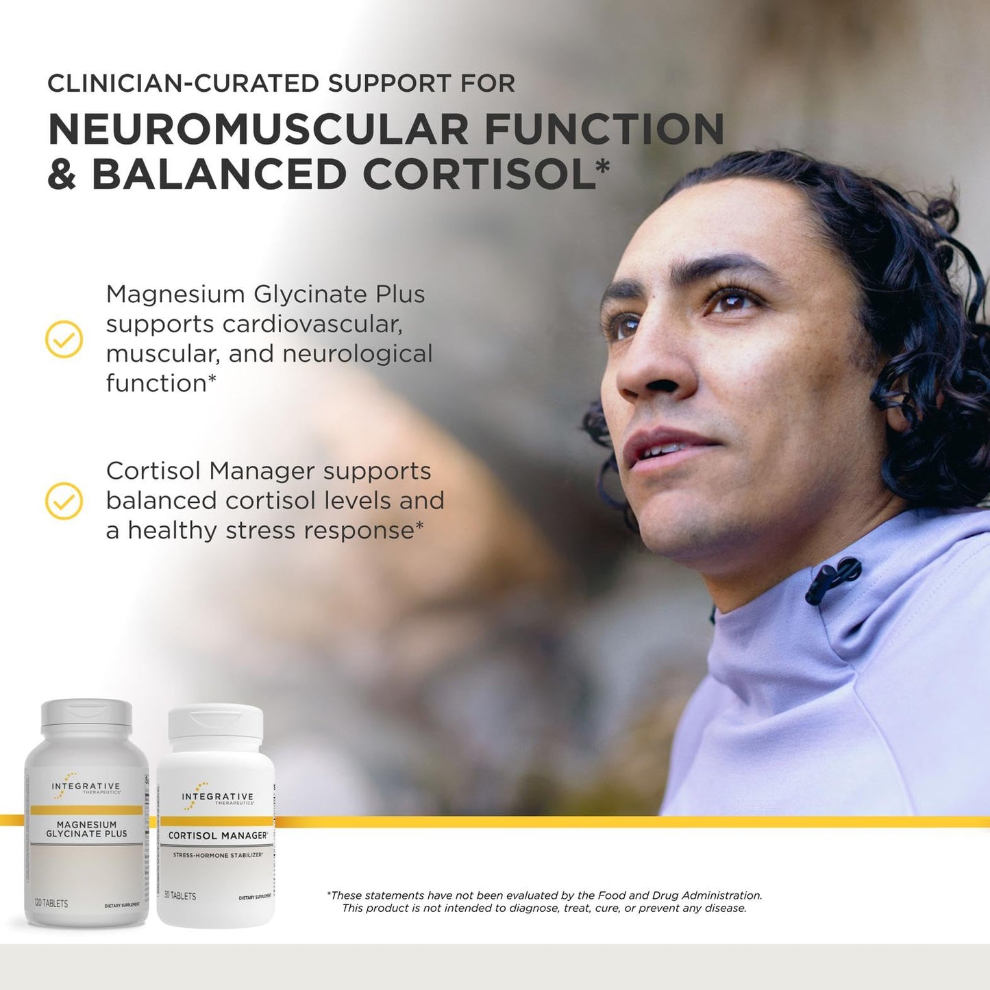 Integrative Therapeutics Cortisol Manager & Magnesium Glycinate Plus Tablets 150