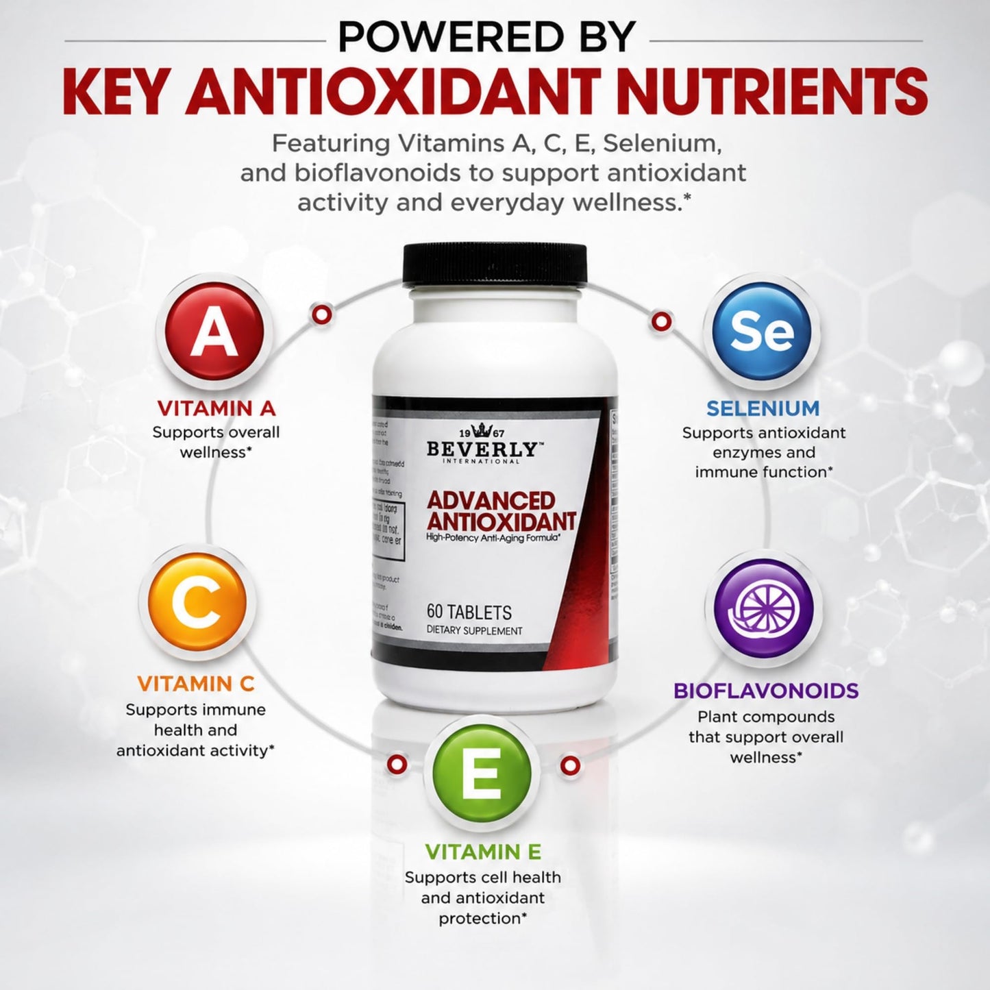 Beverly International Advanced Antioxidant, 60 Tablets