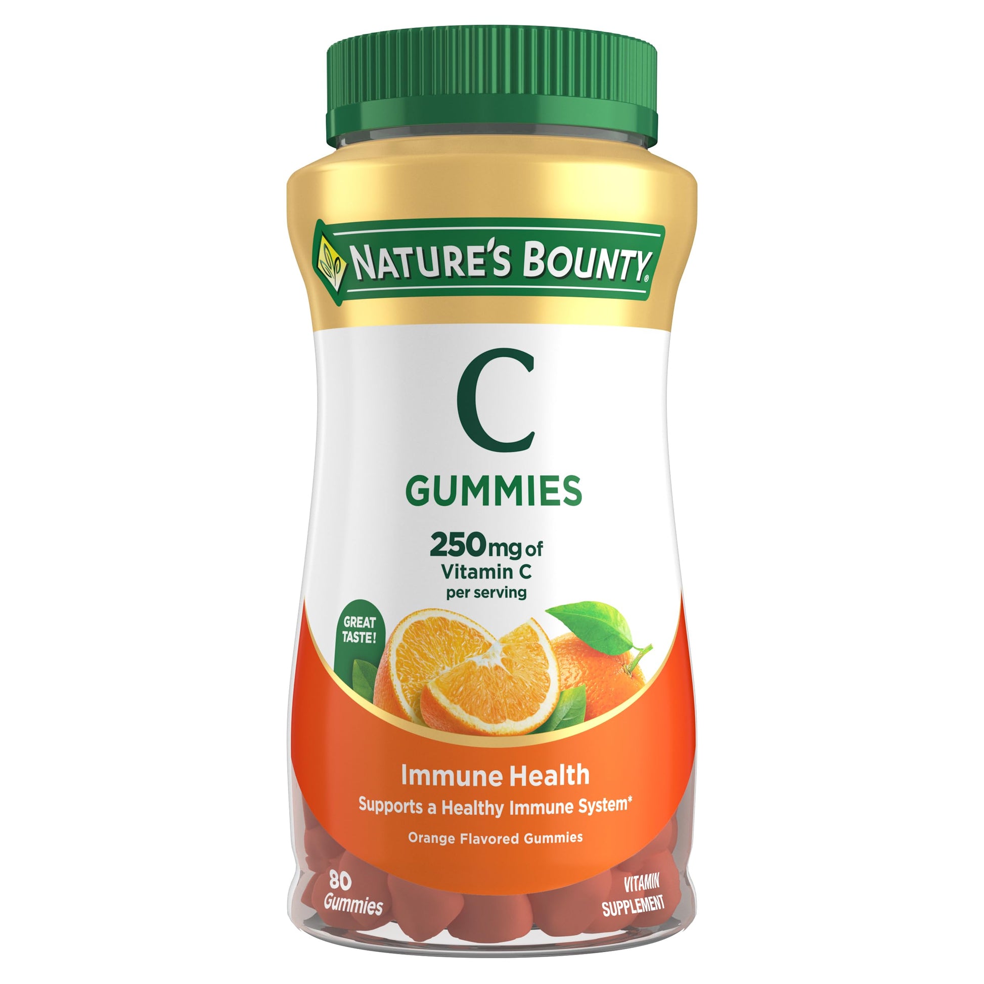 Nature's Bounty Vitamin C Gummies Orange 80 Count