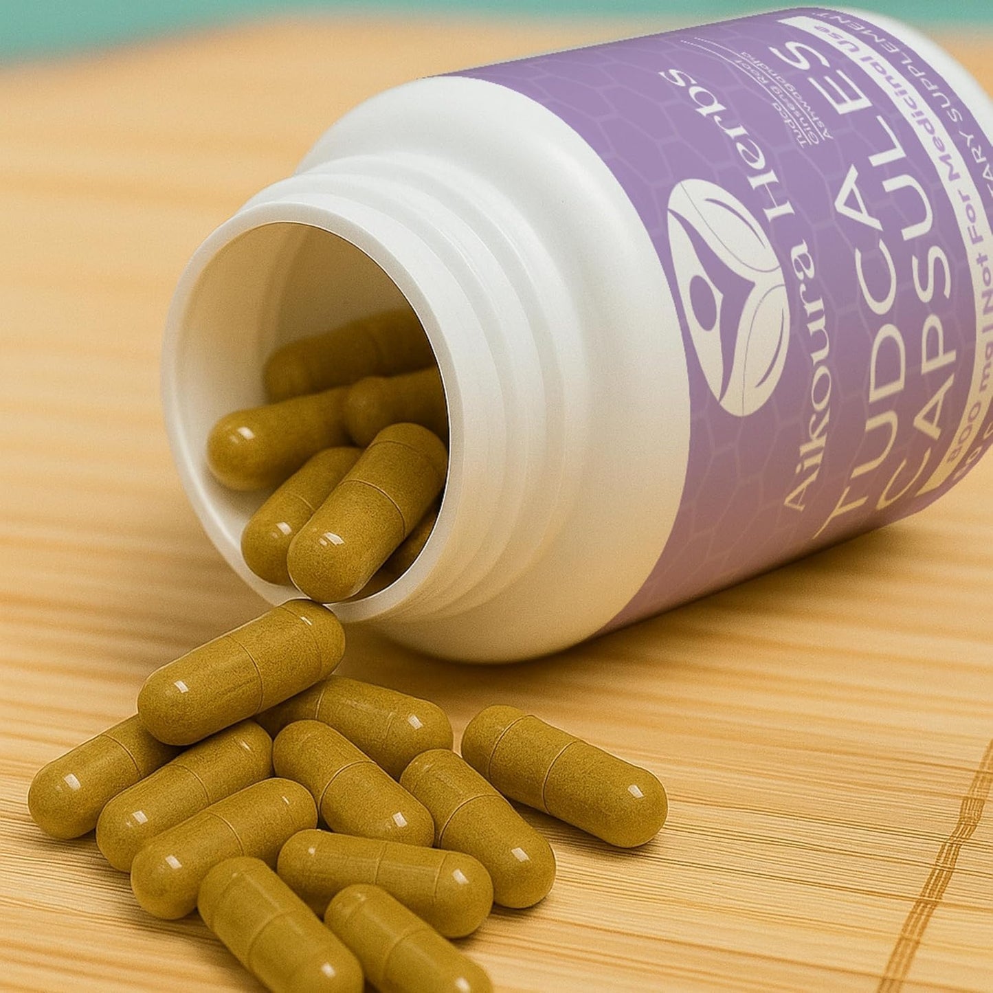 AIKOURA HERBS TUDCA 800mg Liver & Gallbladder Support Supplement Capsules, 60 Vegan Capsules