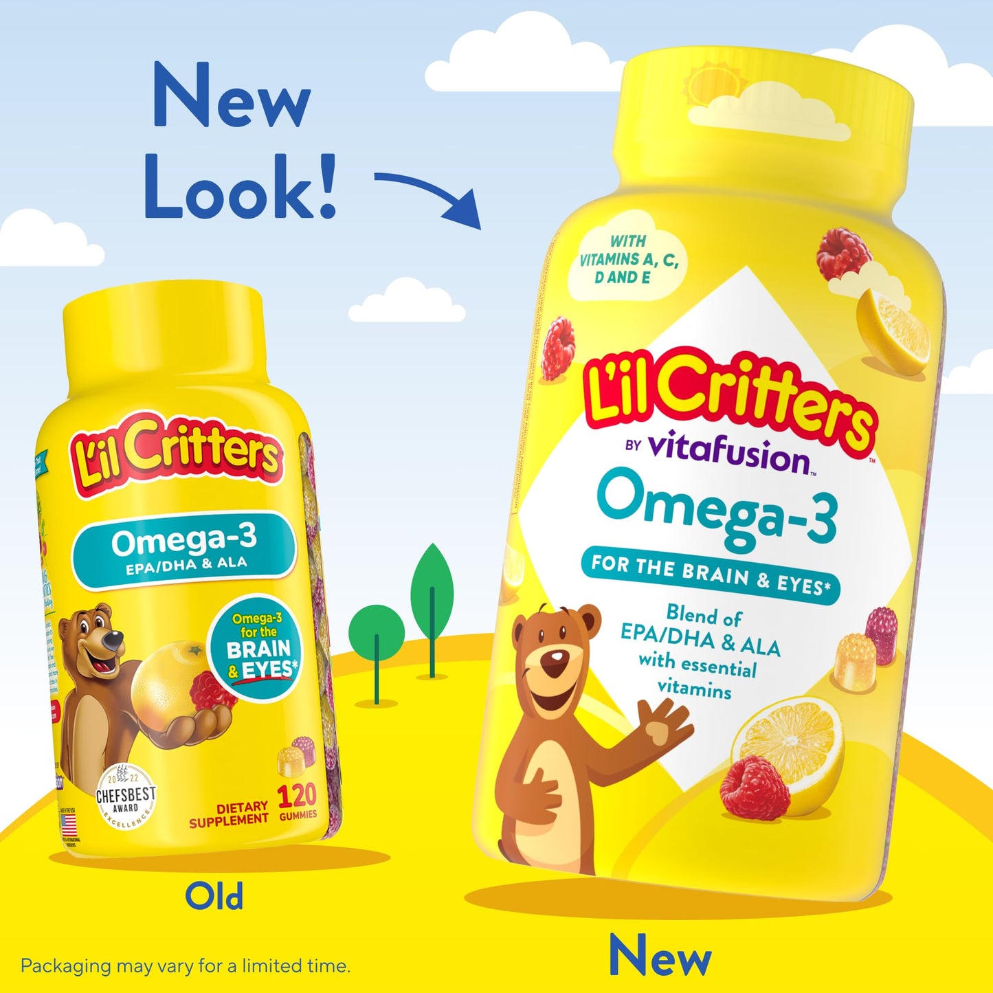 Lil Critters Kids Omega-3 Gummies 120 Gummies