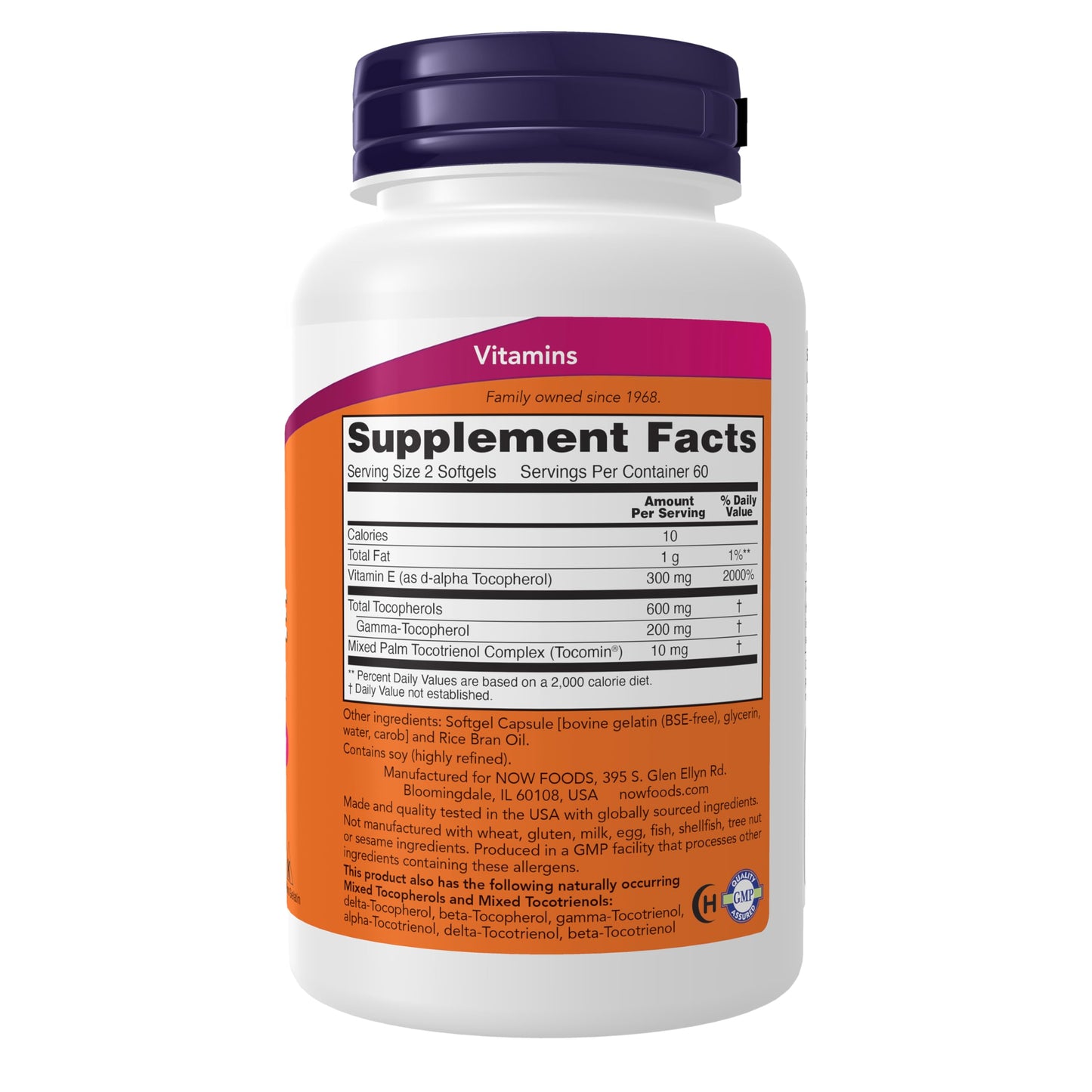 NOW Foods Gamma E Complex Softgels 120