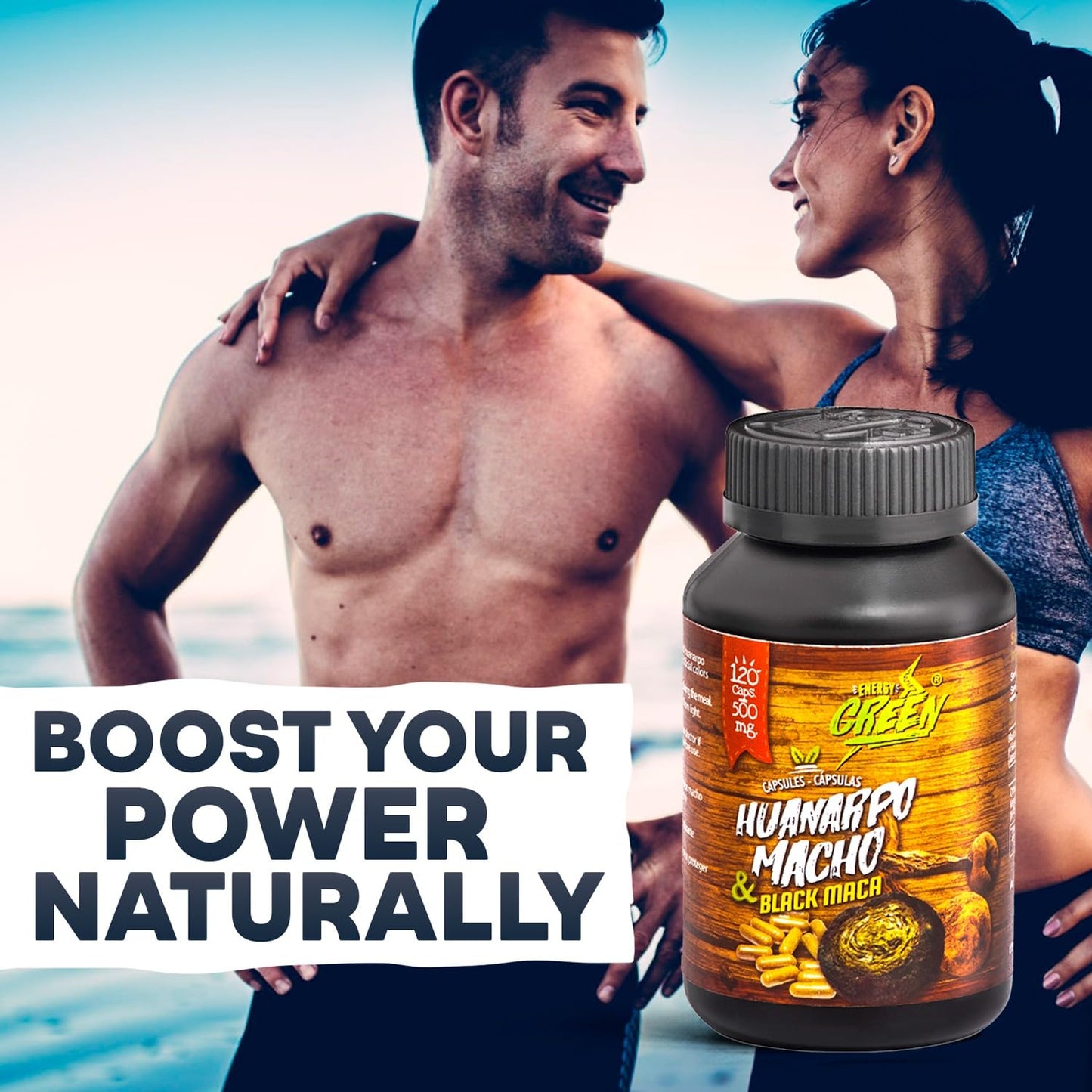 Amazon Andes Black Maca Root and Huanarpo Macho Capsules, 120 Count