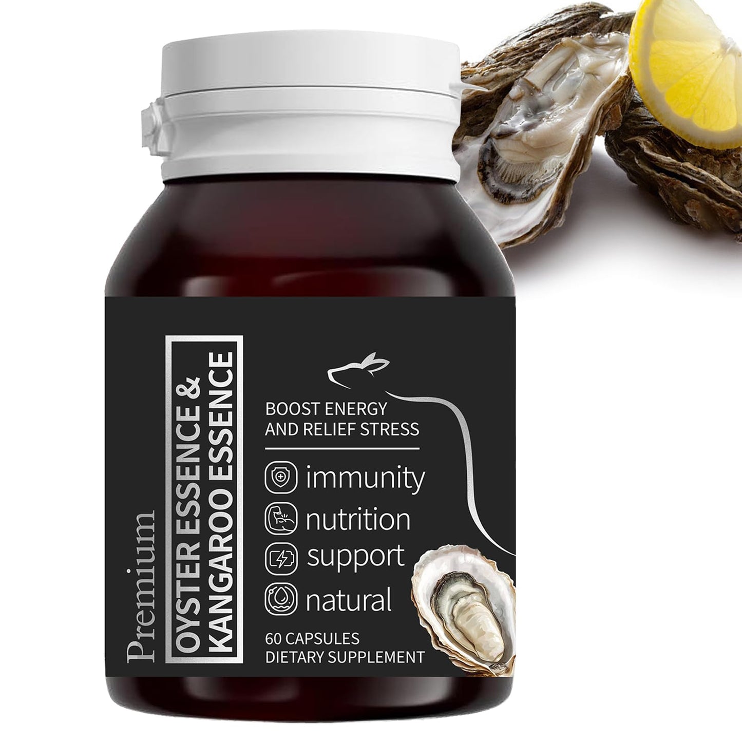 Peehss Oyster Extract Zinc Capsules, 60 Capsules