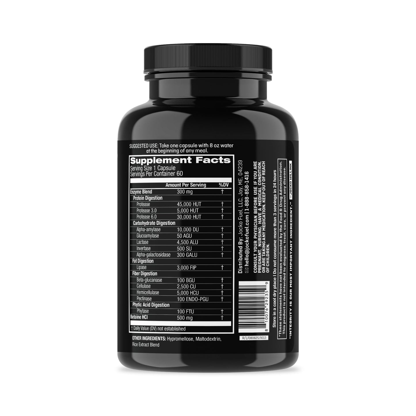 Jocko Fuel Digestive Enzymes - Full Spectrum Support, Nutrient Absorption, Gut Health Support, Digestion Aid Powder 16