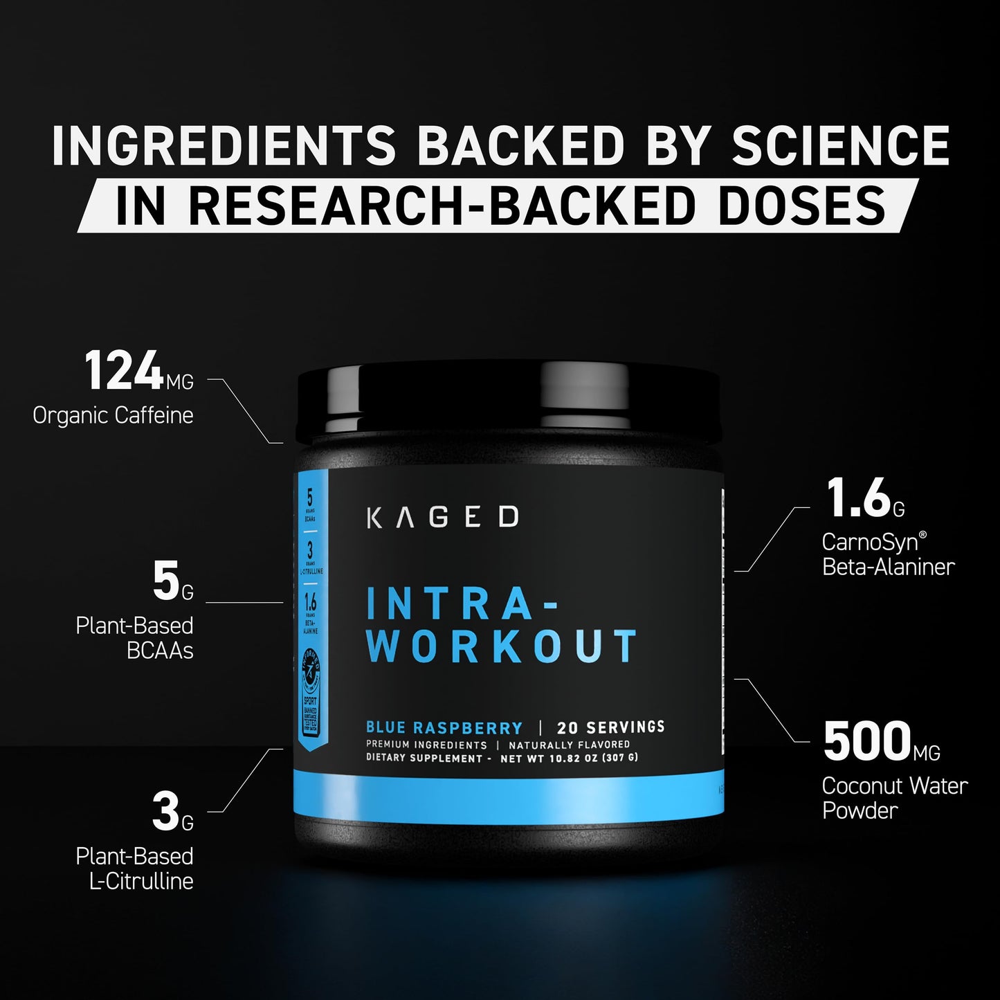 Kaged Intra-Workout Powder Cherry Limeade 10.93 Ounce