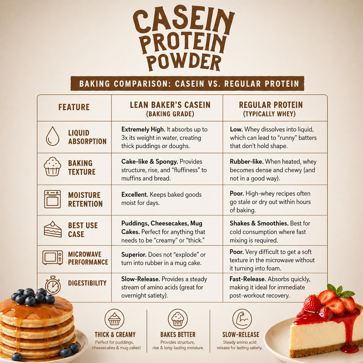 LEANBAKERS Pure Micellar Casein Protein Powder 17.1 oz