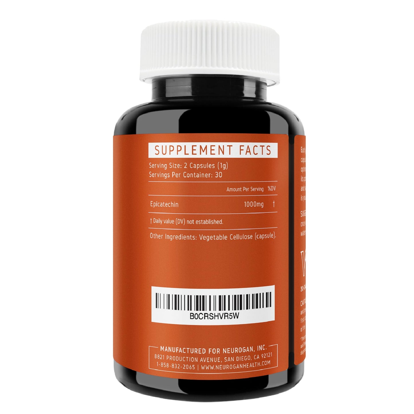 Neurogan Epicatechin Capsules 500 mg, 60 Count