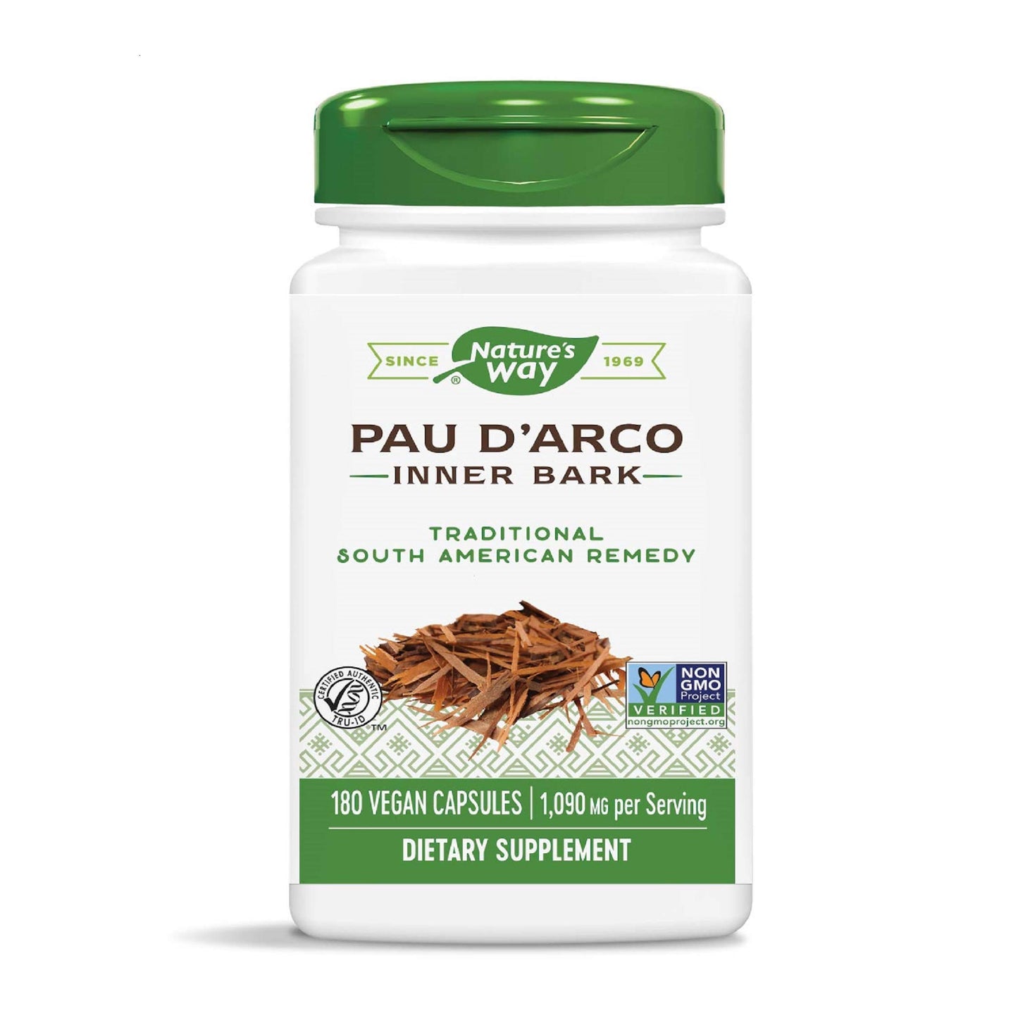 Nature's Way Pau D'Arco Inner Bark 545 mg Capsules 180 Count