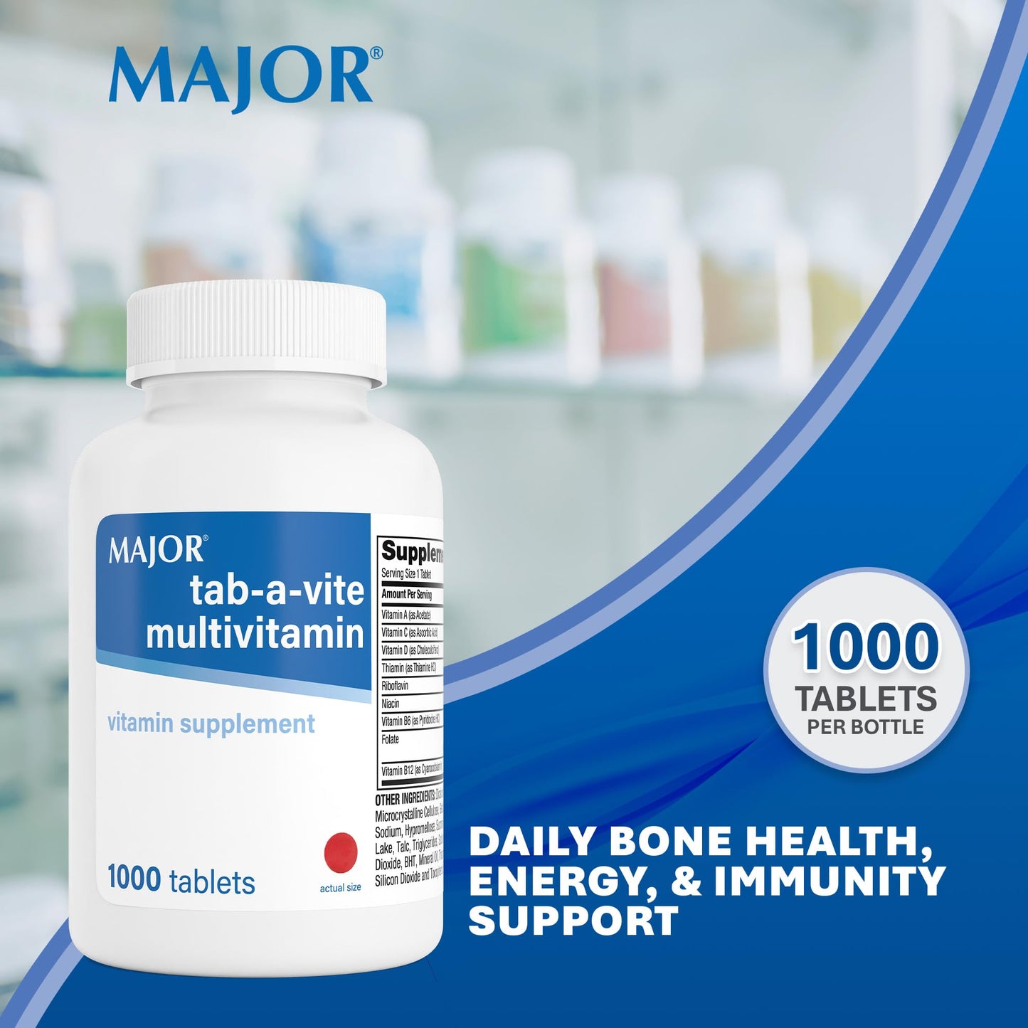MAJOR Tab-A-Vite Multivitamin Tablets 1000 Count