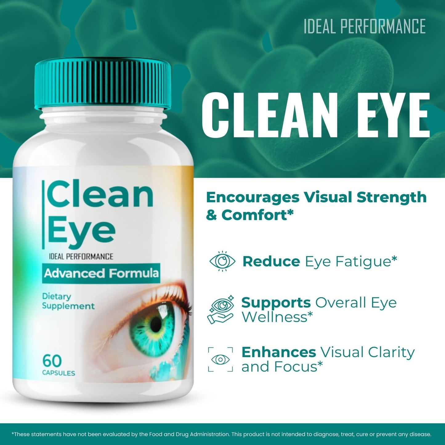 IDEAL PERFORMANCE Clean Eye Capsules 120 Capsules