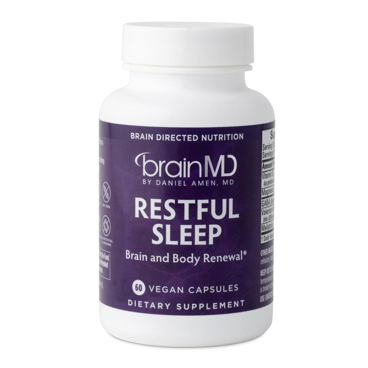 BrainMD Dr Amen Restful Sleep Capsules, 60 Capsules
