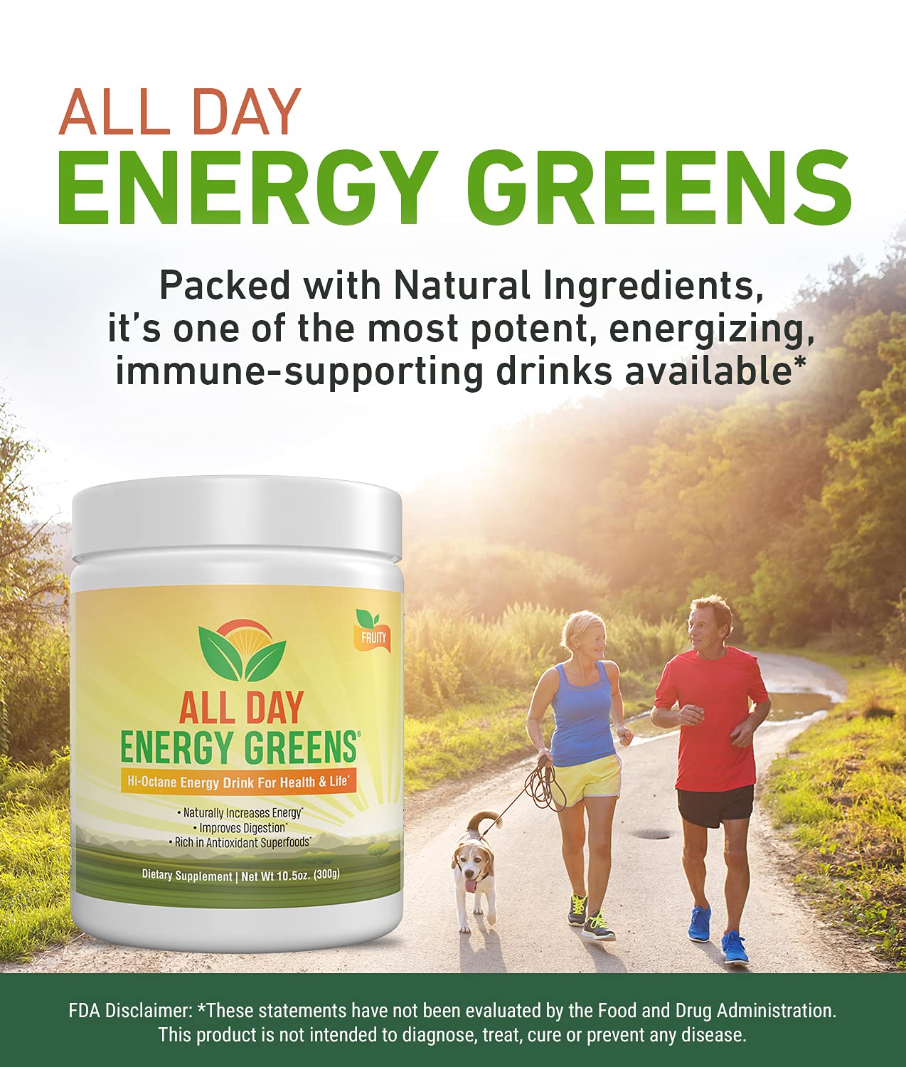 IVL All Day Energy Greens Powder 1 Count
