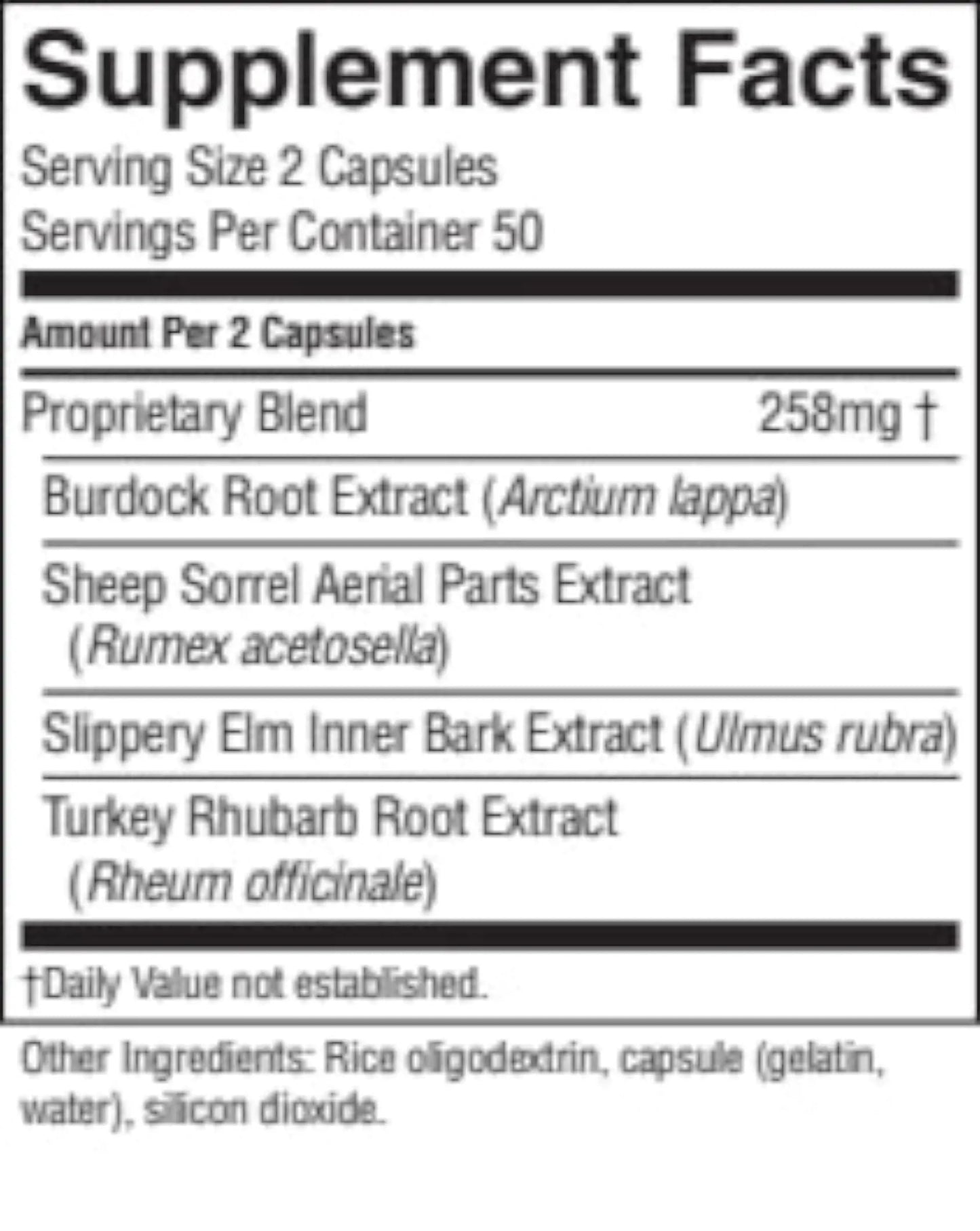 Nature's Sunshine E-Tea Capsules 100 Count