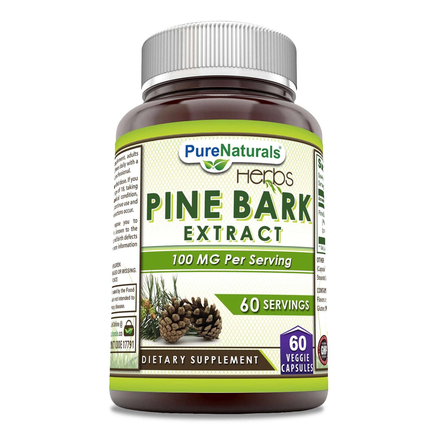 Pure Naturals Pine Bark Extract Supplement Capsule 1 Count