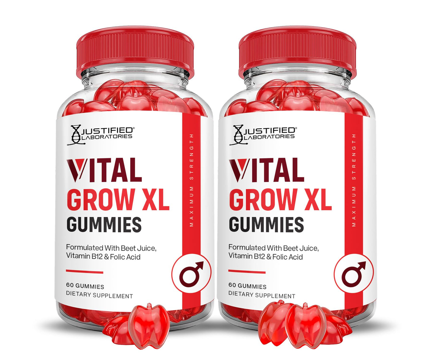 Justified Laboratories Vital Grow XL Gummies (1000 mg) 120 Gummies