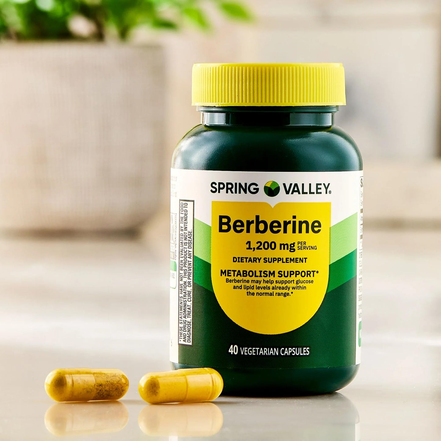 SUREFECT Berberine 1200 mg Capsules, 40 Count