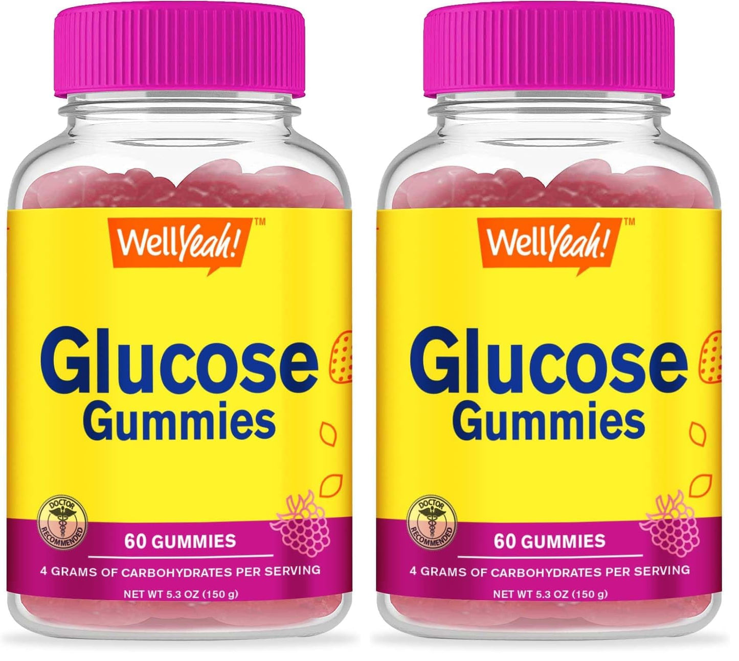 WellYeah Glucose Gummies 120 Count