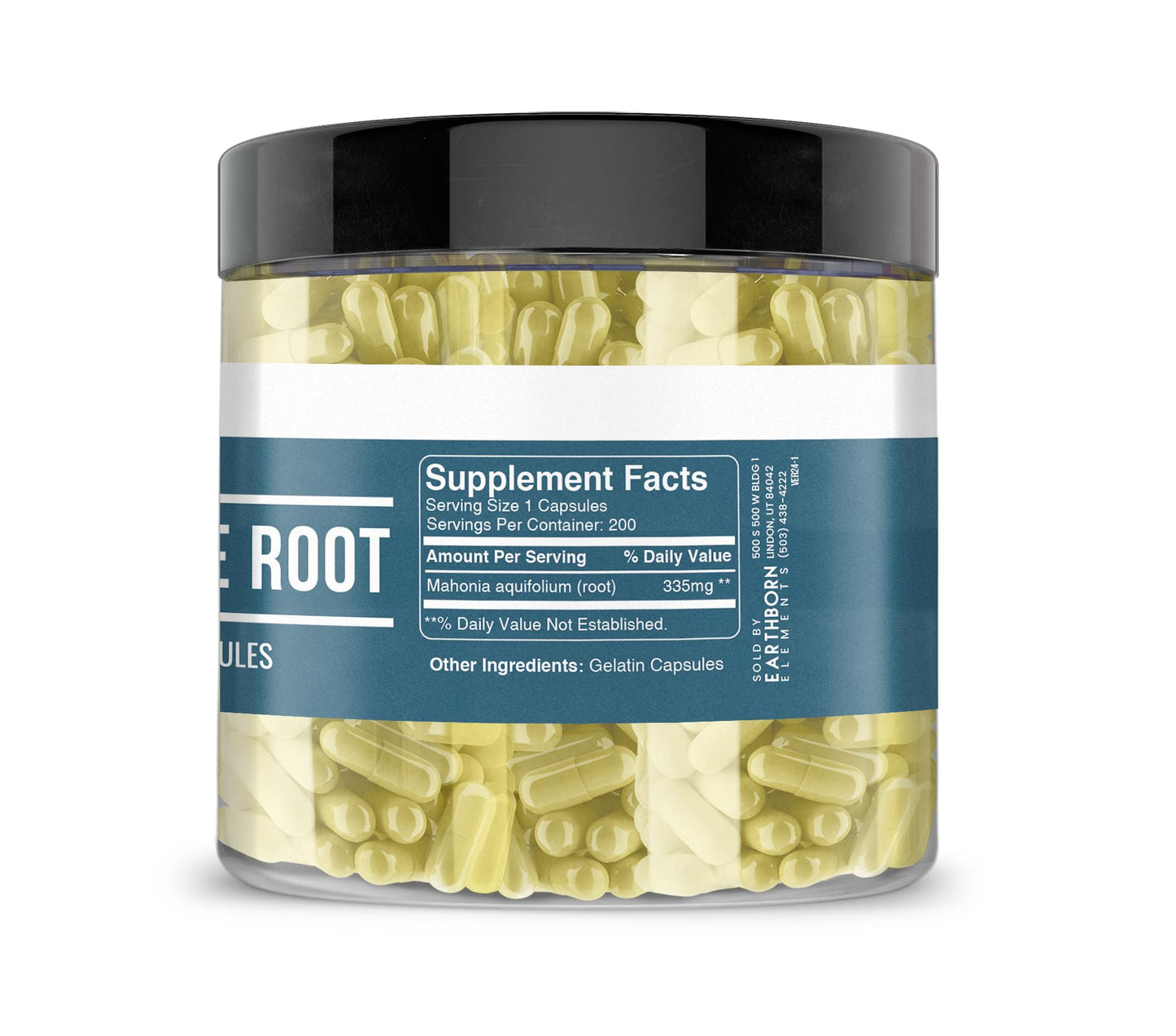 Earthborn Elements Oregon Grape Root 200 Capsules