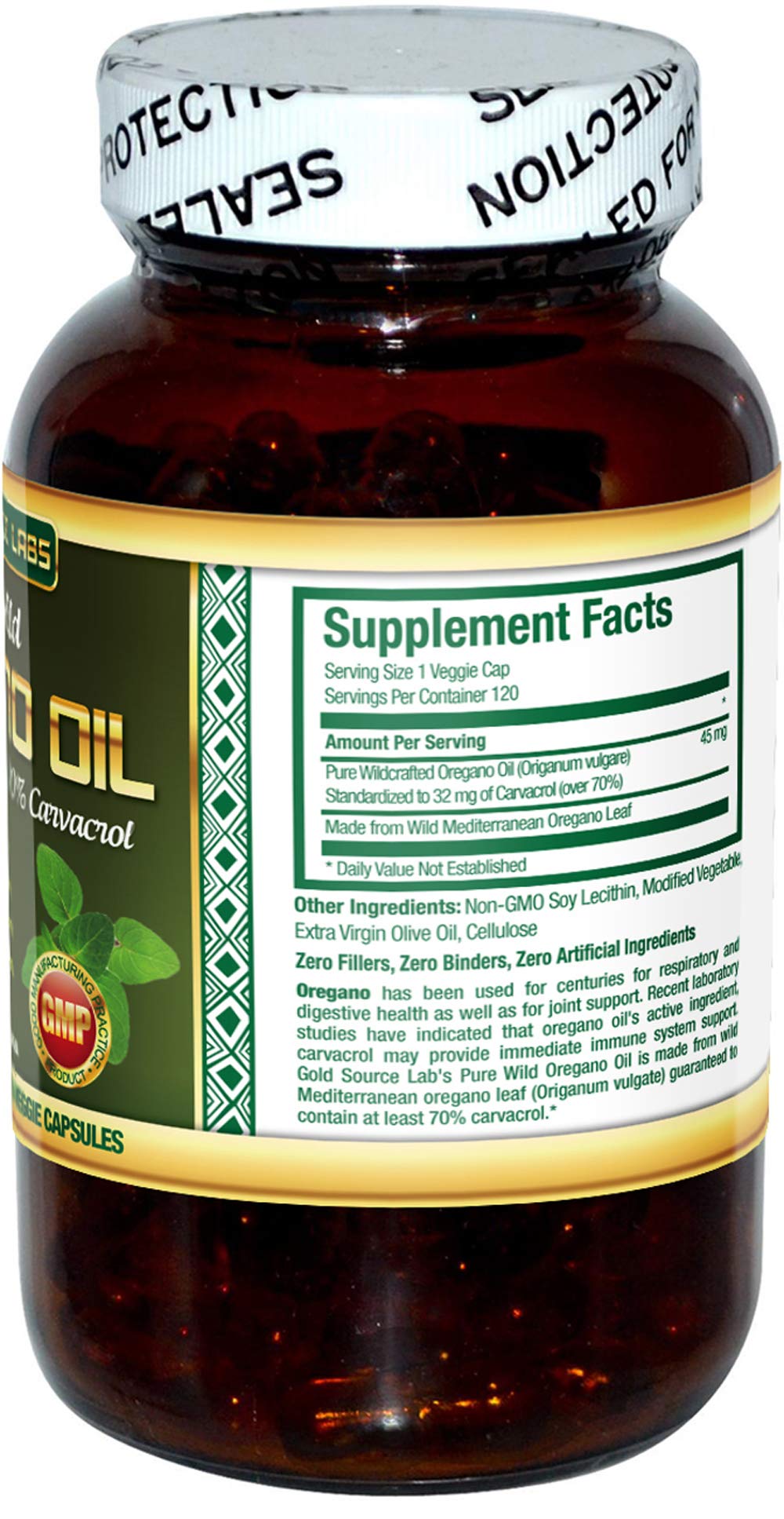 Gold Source Labs Wild Oregano Oil Capsules, 120 Capsules