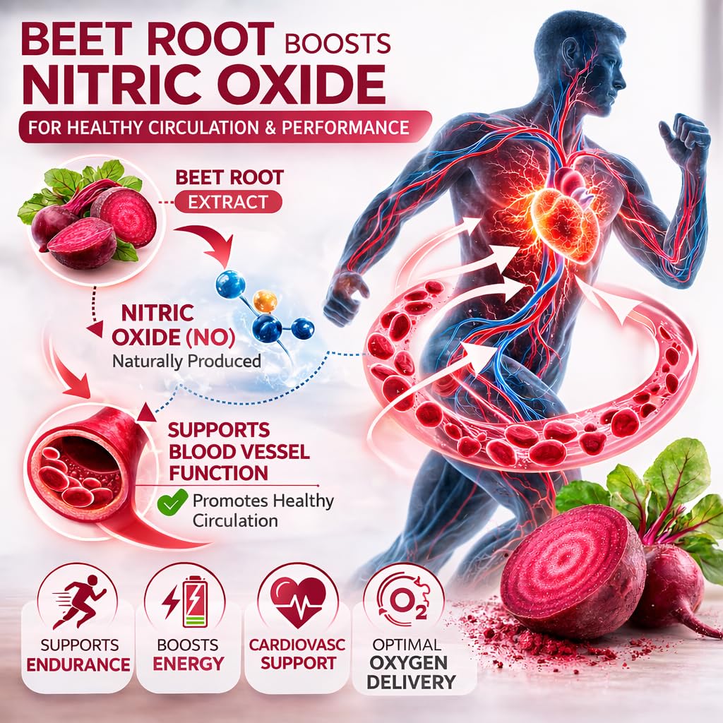 Beravia Beet Root Capsules 60 Count