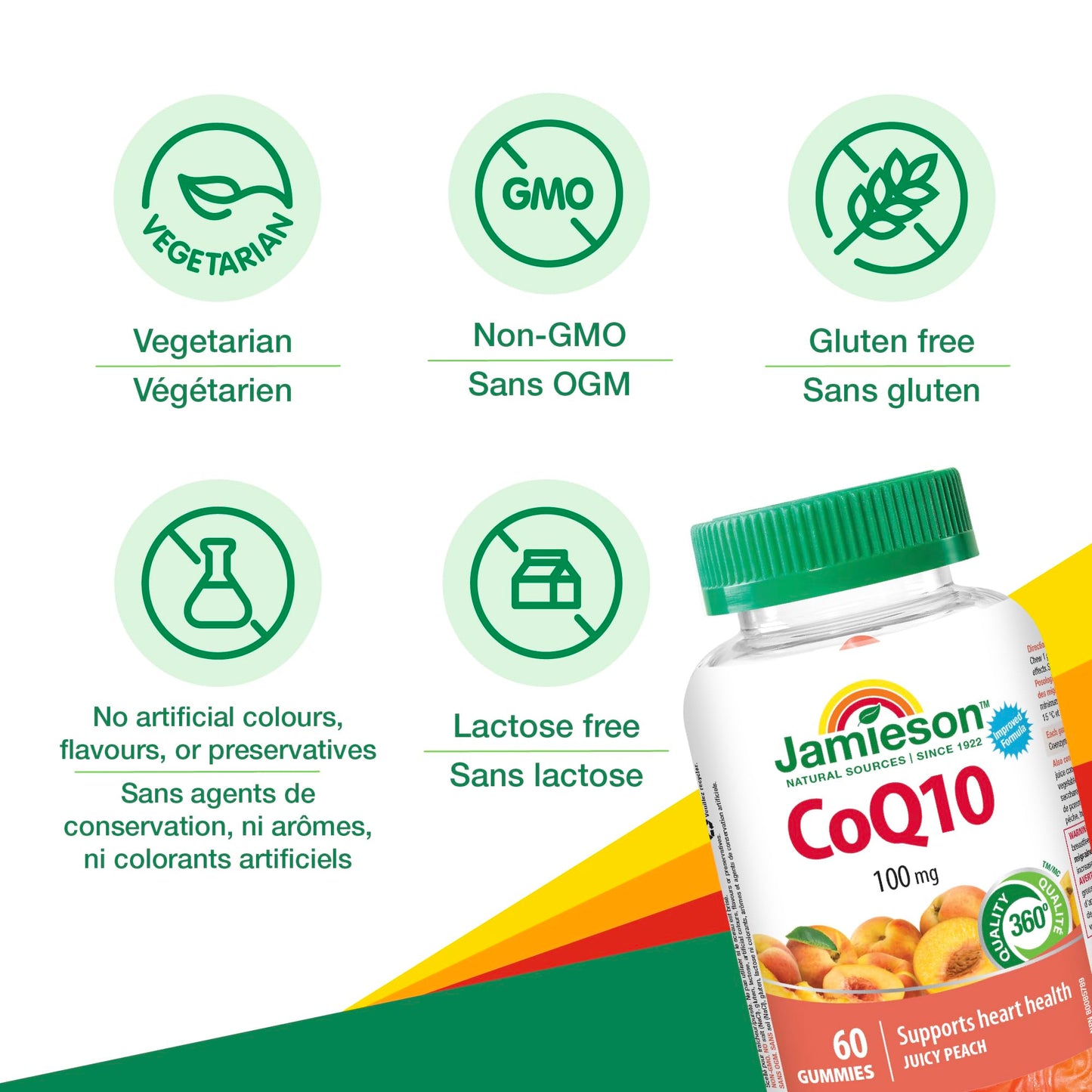 Jamieson Laboratories CoQ10 100 mg Gummies, 60 Gummies