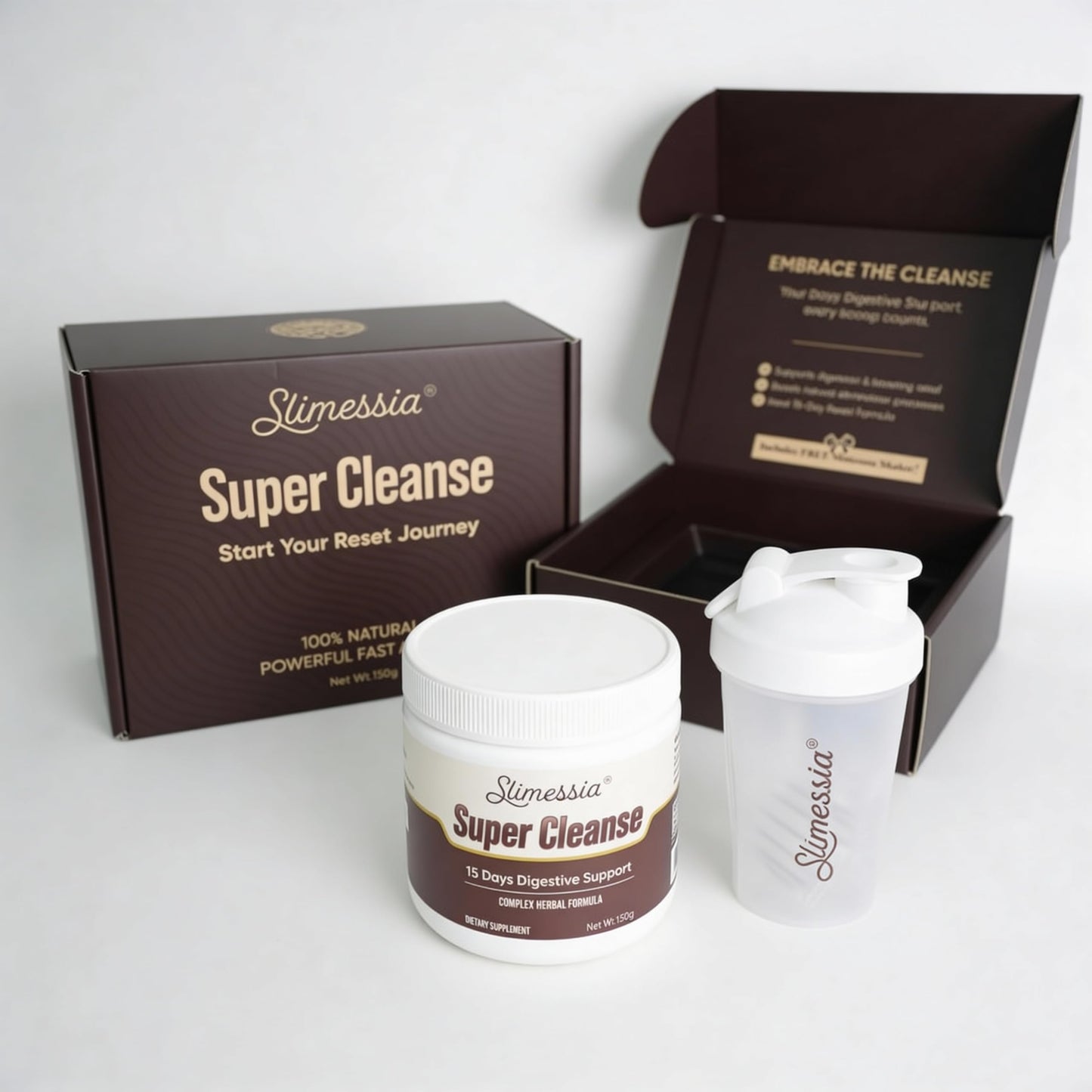 Robutop Slimessia Super Cleanse 15 Days Digestive Support, Complex Herbal Formula Powder 5.22 oz