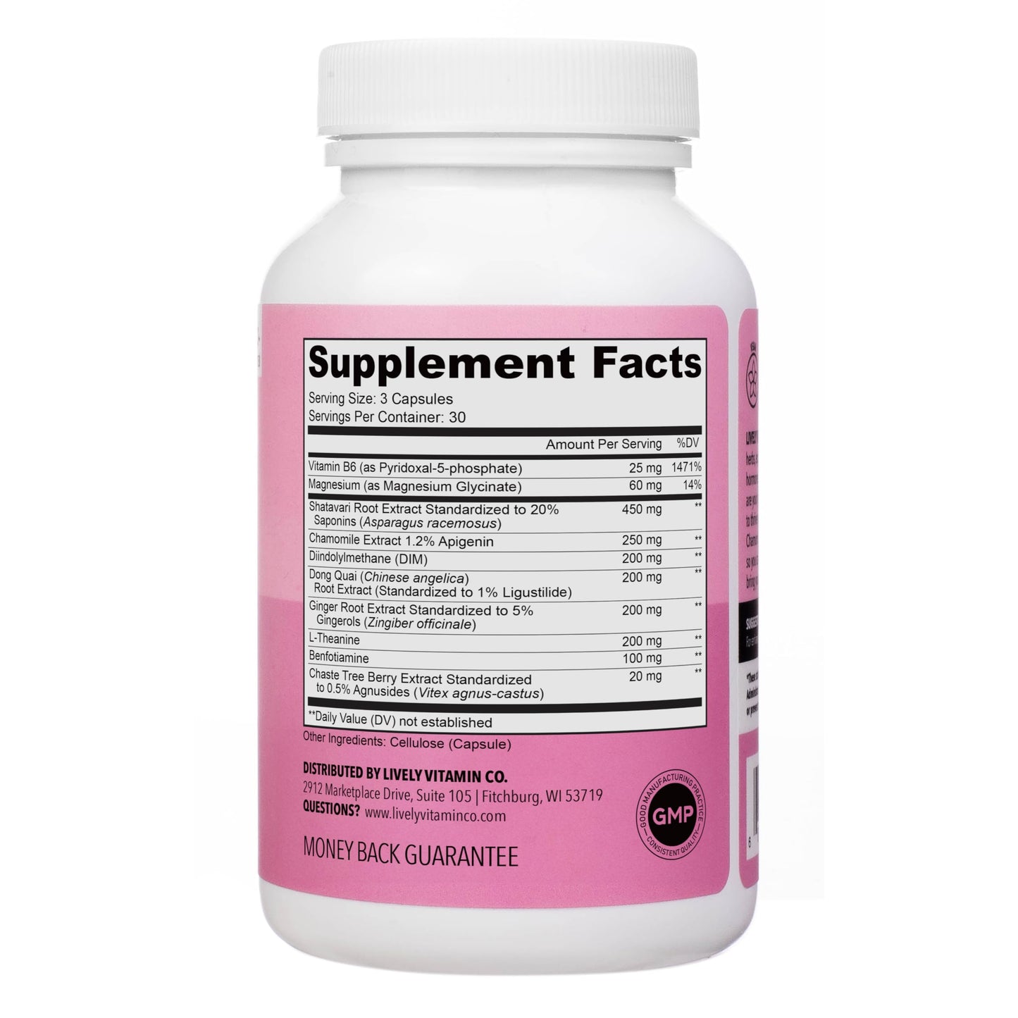 LIVELY VITAMIN CO Get Even Women's Hormonal Balance Blend Capsules 90 Count