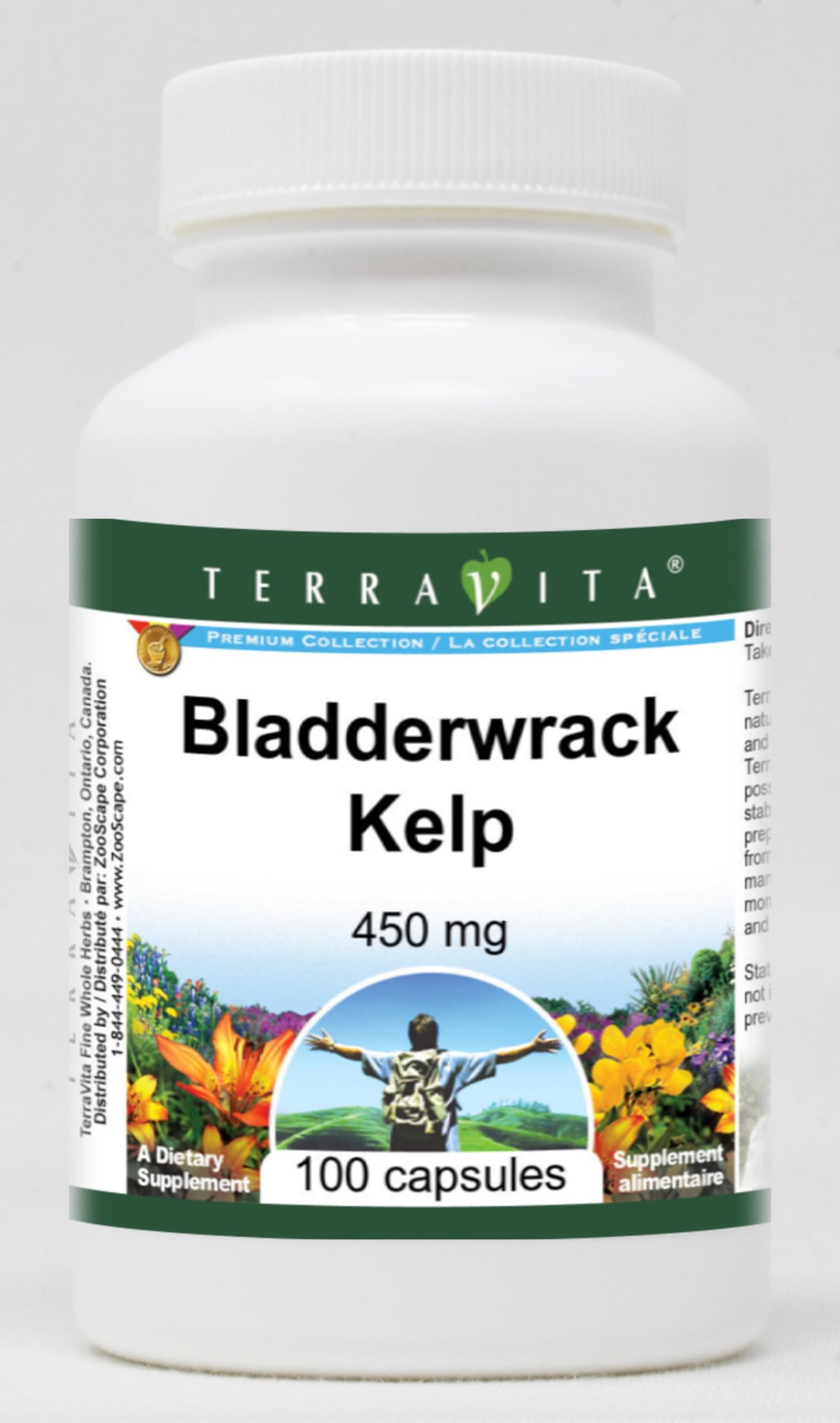 Terravita Bladderwrack Kelp 450 mg Capsules 300 Count