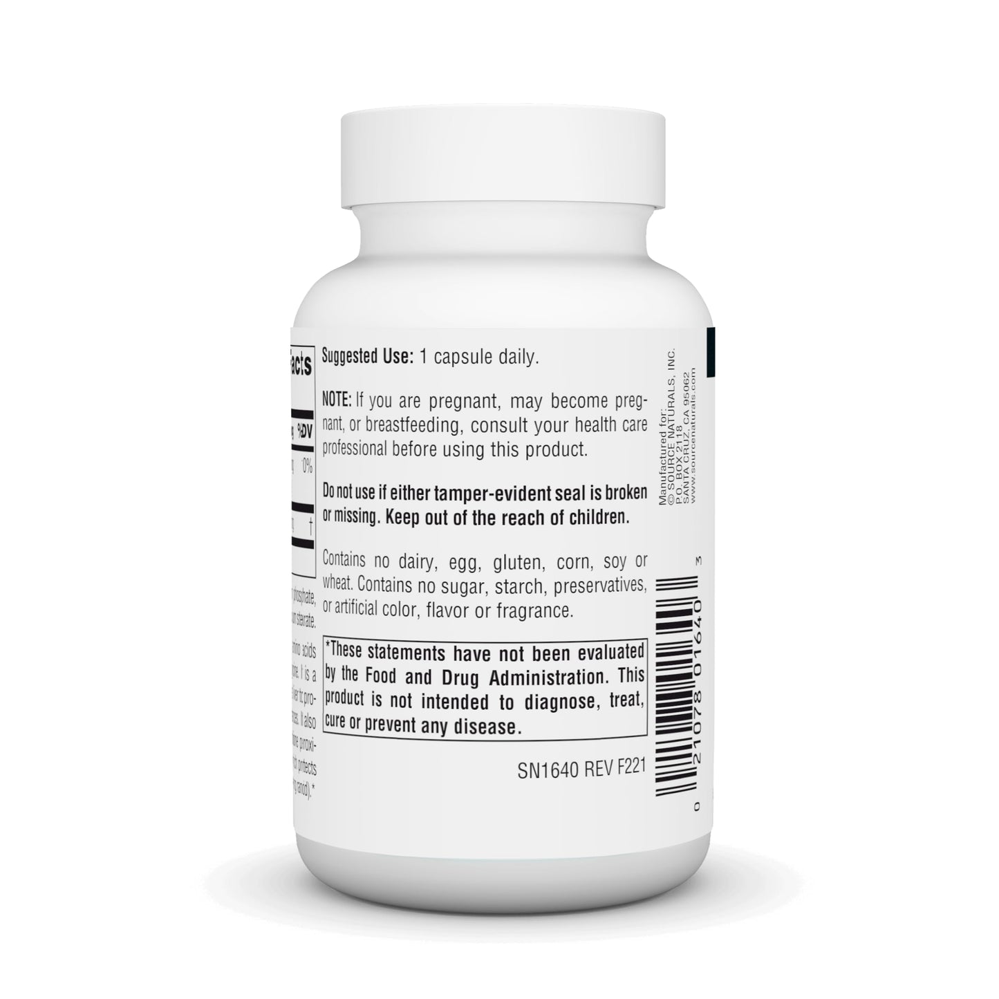 Source Naturals Glutathione 250mg Capsules, 60 Capsules