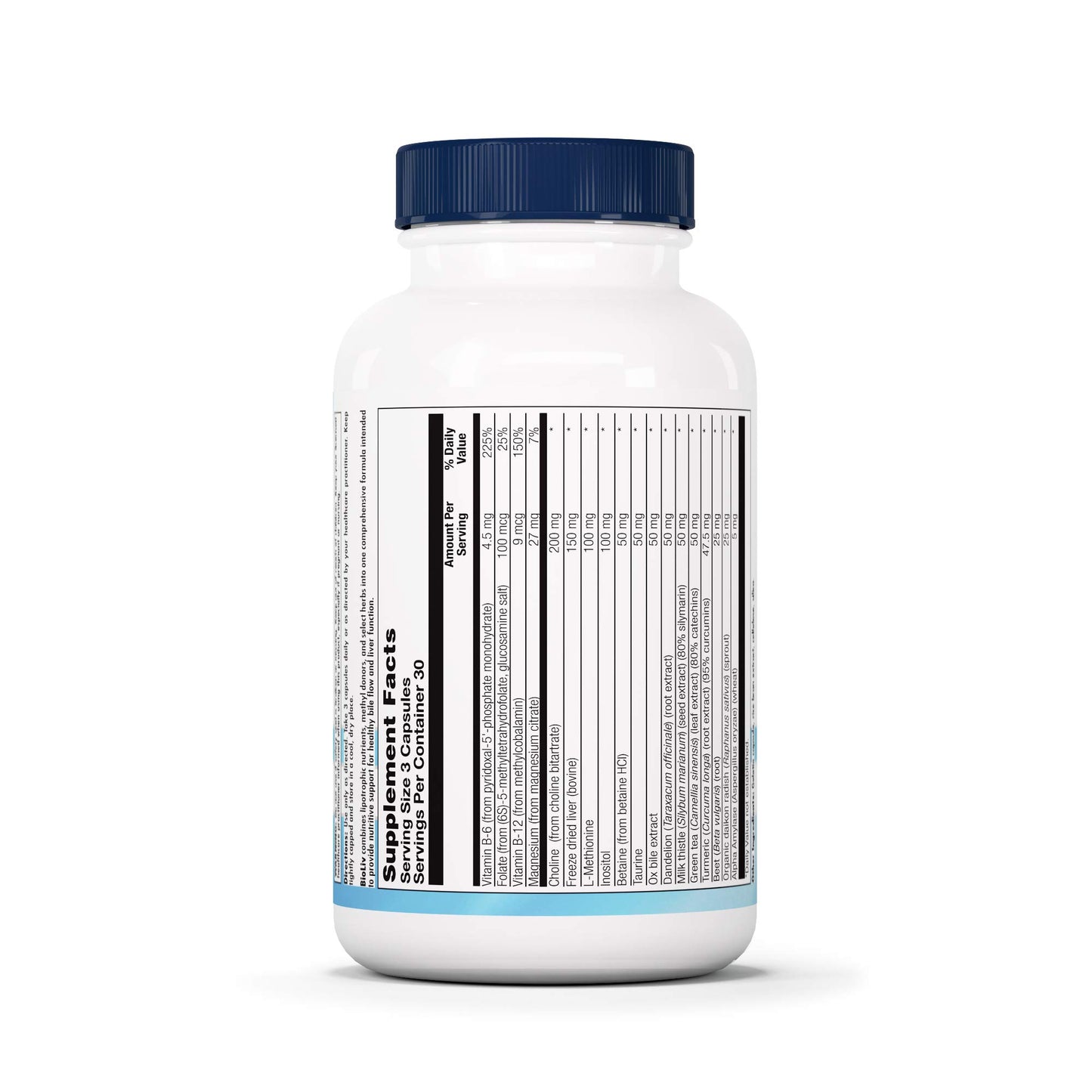 Nutra BioGenesis BioLiv Betaine HCL Digestive Supplement with Dandelion Root, Choline & Beet, 90 Capsules